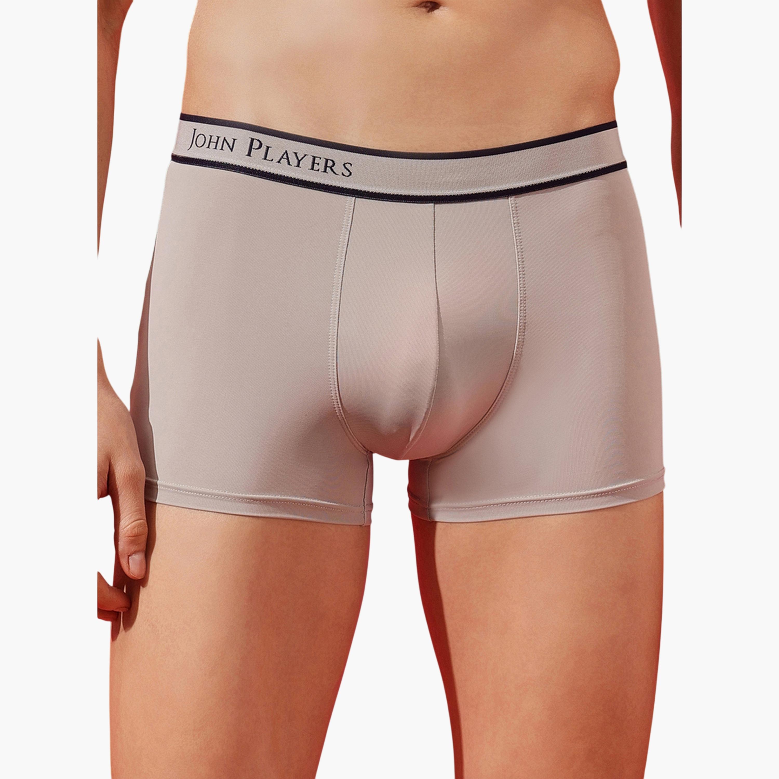 John Player X Styli Light Grey Logo Print Trunks Underwear-men-clothing-innerwear-underwear-image-5