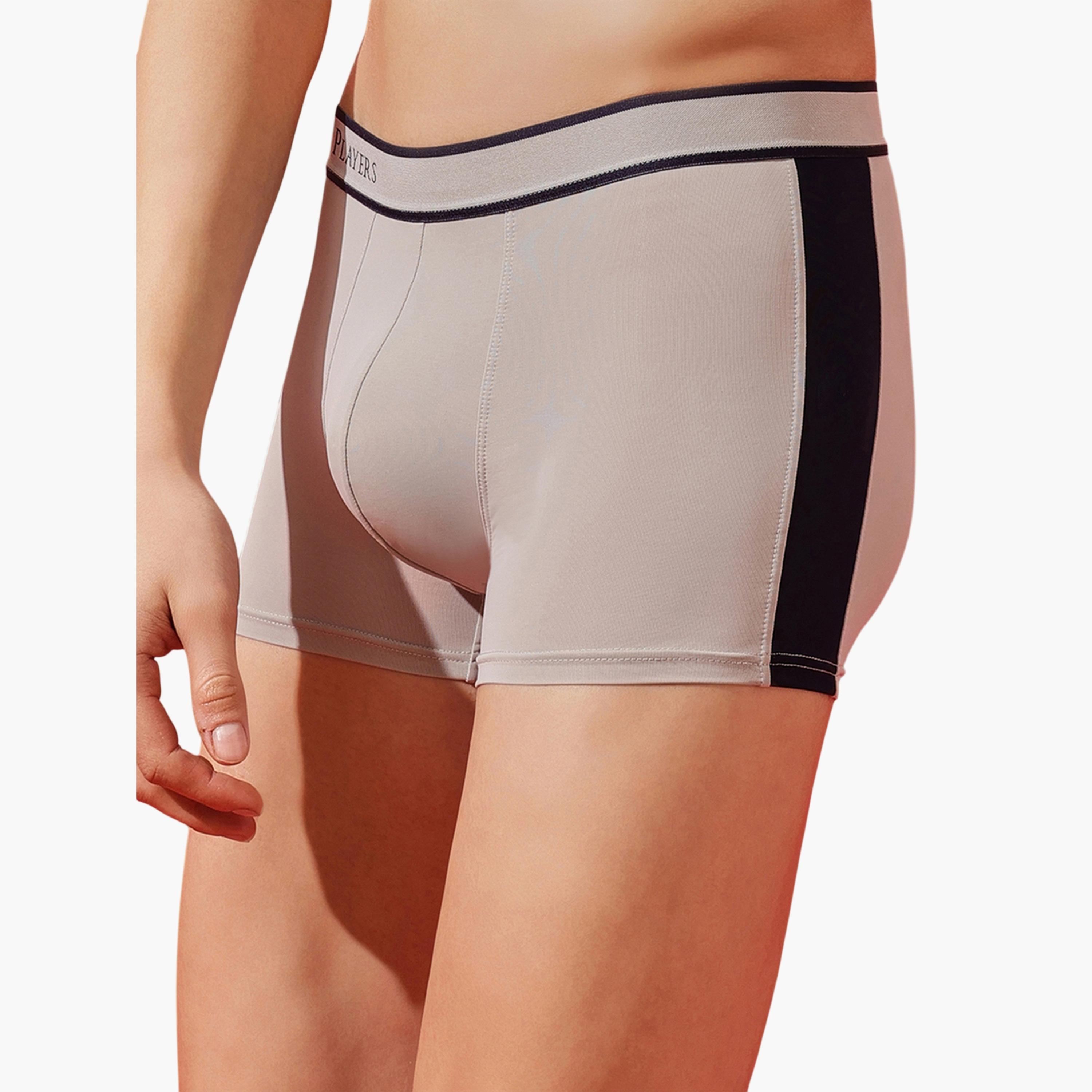 John Player X Styli Light Grey Logo Print Trunks Underwear-men-clothing-innerwear-underwear-image-7