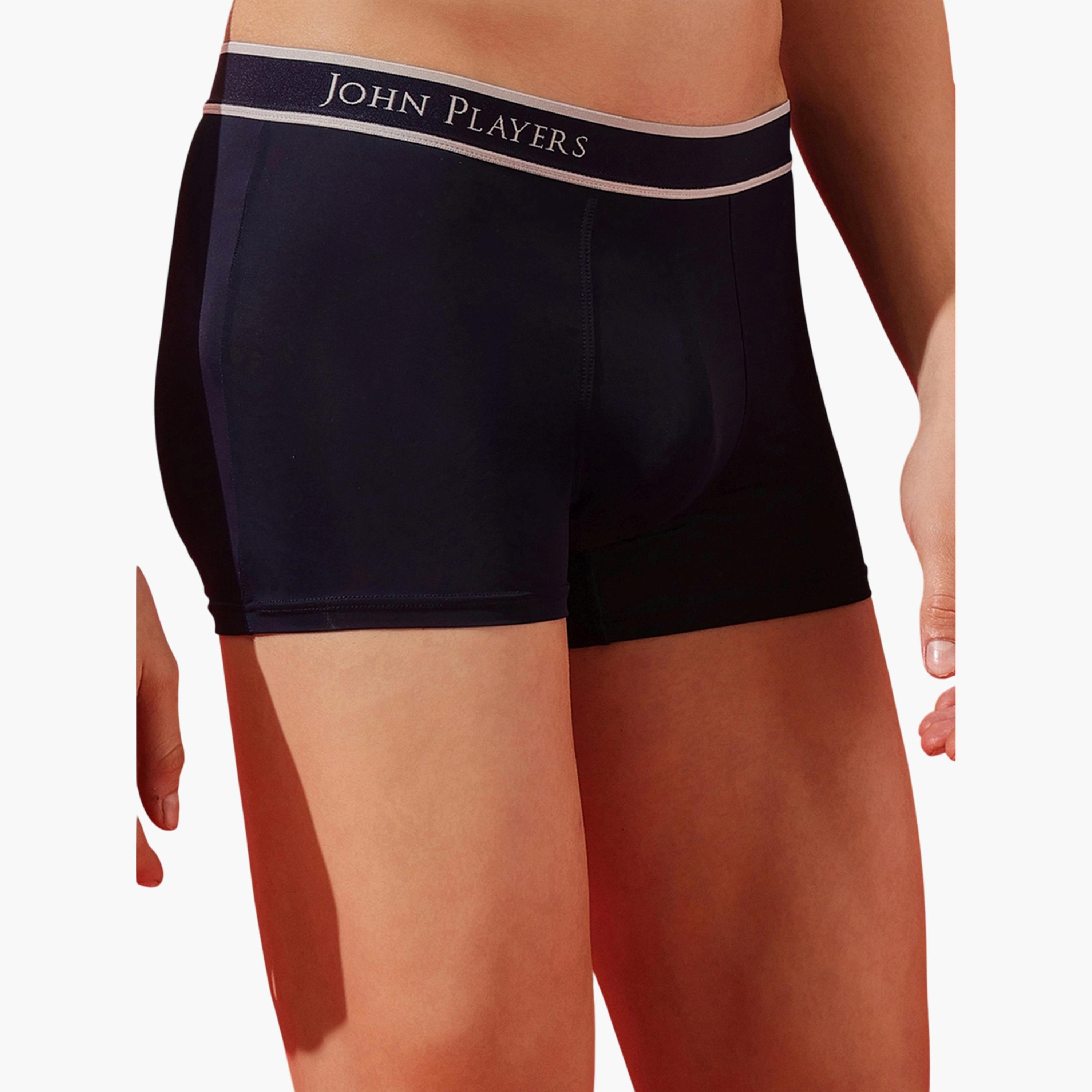 سروال داخلي ترانك بشريط جانبي وطبعة شعار-men-clothing-innerwear-underwear-image-5