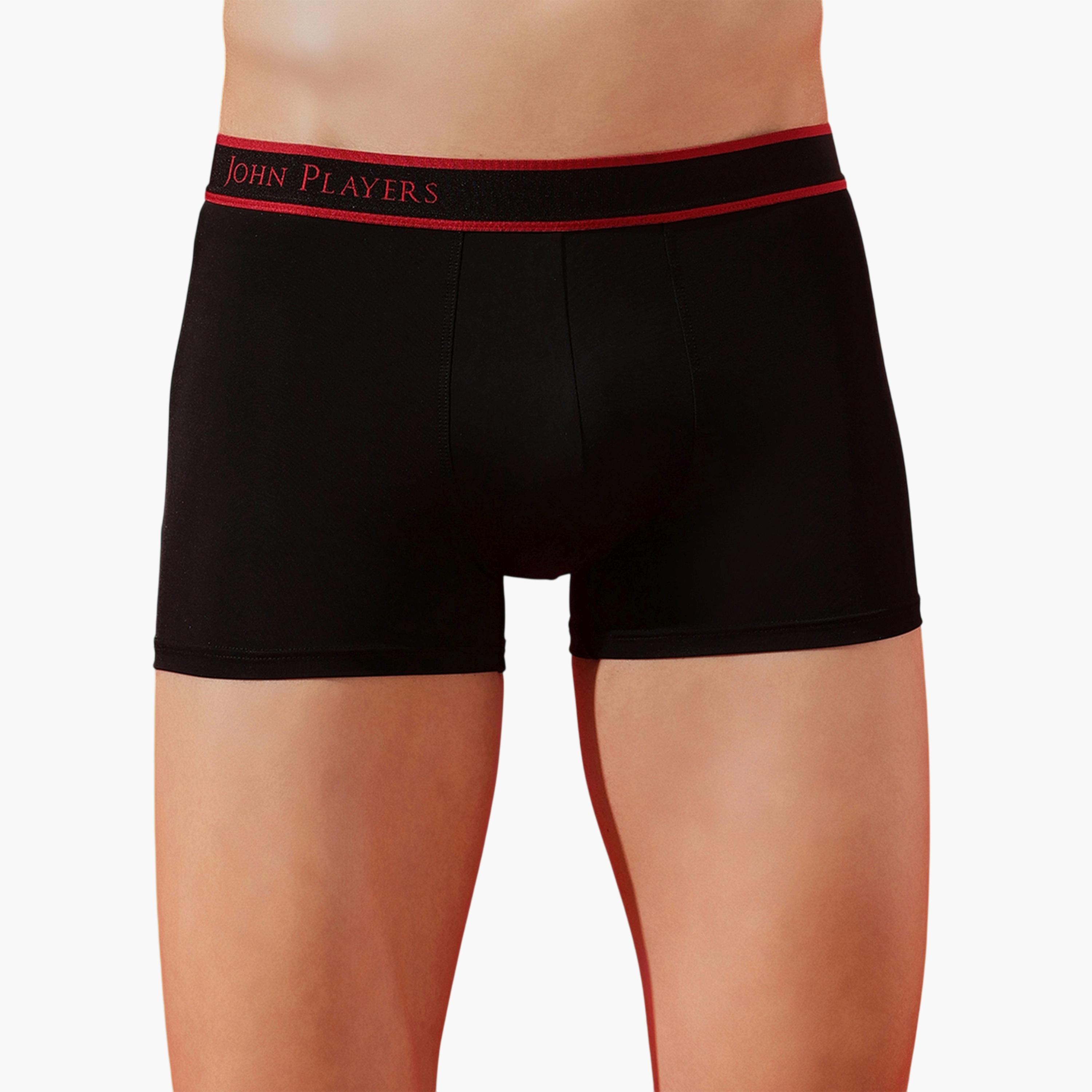 John Player X Styli Black Logo Print Red Side Stripe Trunk Underwear-men-clothing-innerwear-underwear-image-5