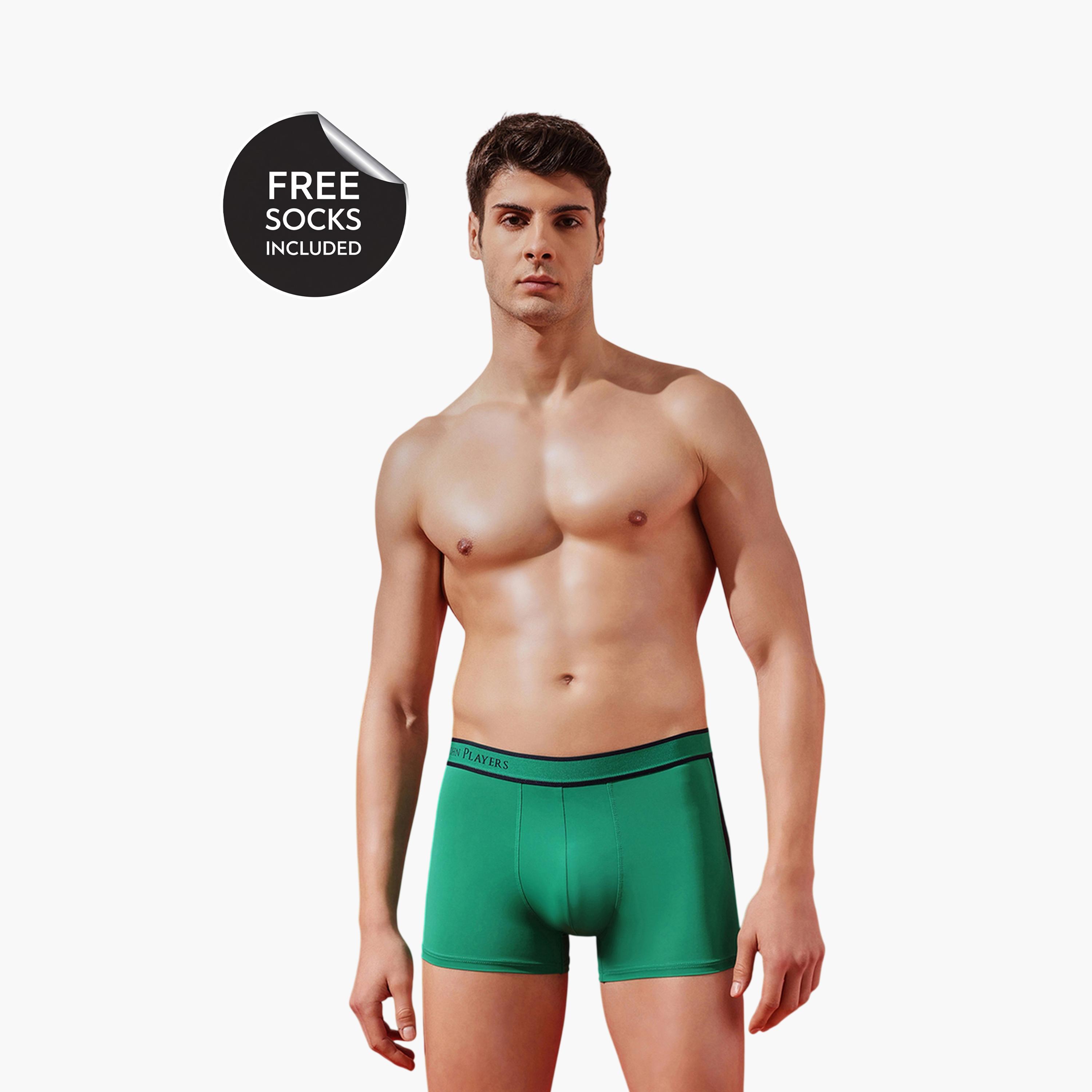 سروال داخلي ترانك وطبعة شعار بقصة مريحة-men-clothing-innerwear-underwear-image-1