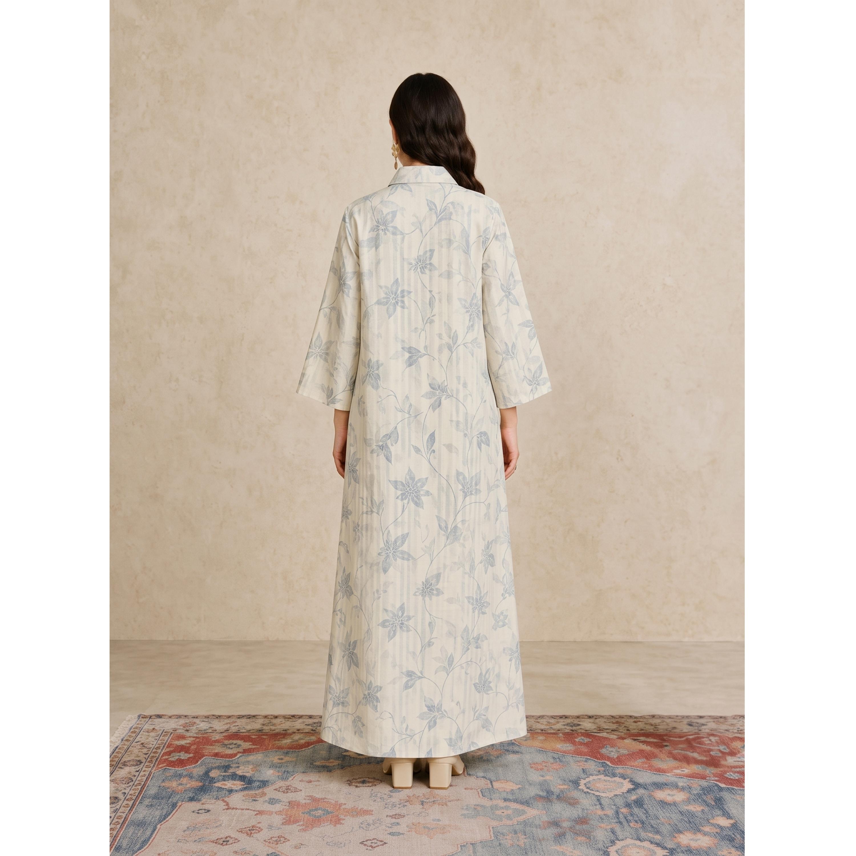 جلابية بياقة مفتوحة وطبعات أزهار-women-arabicclothing-jalabiyas-image-6