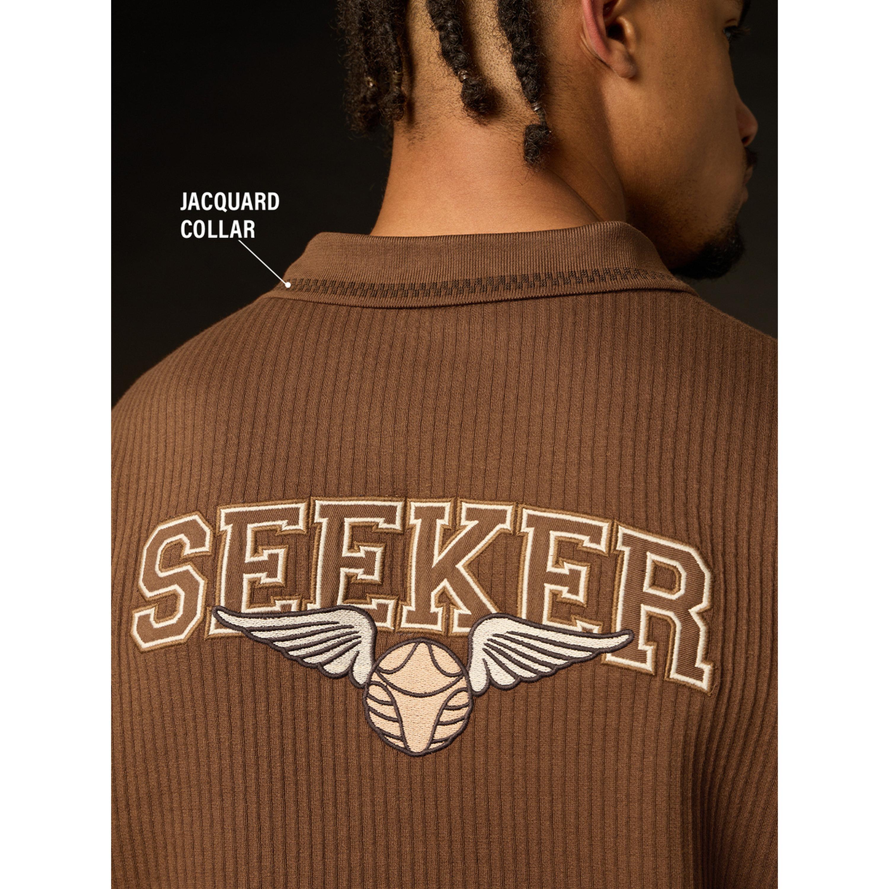 The Souled Store X Styli Men Brown Embroidered Seeker Polo T-Shirt-men-clothing-tshirtsandpolos-polos-image-5
