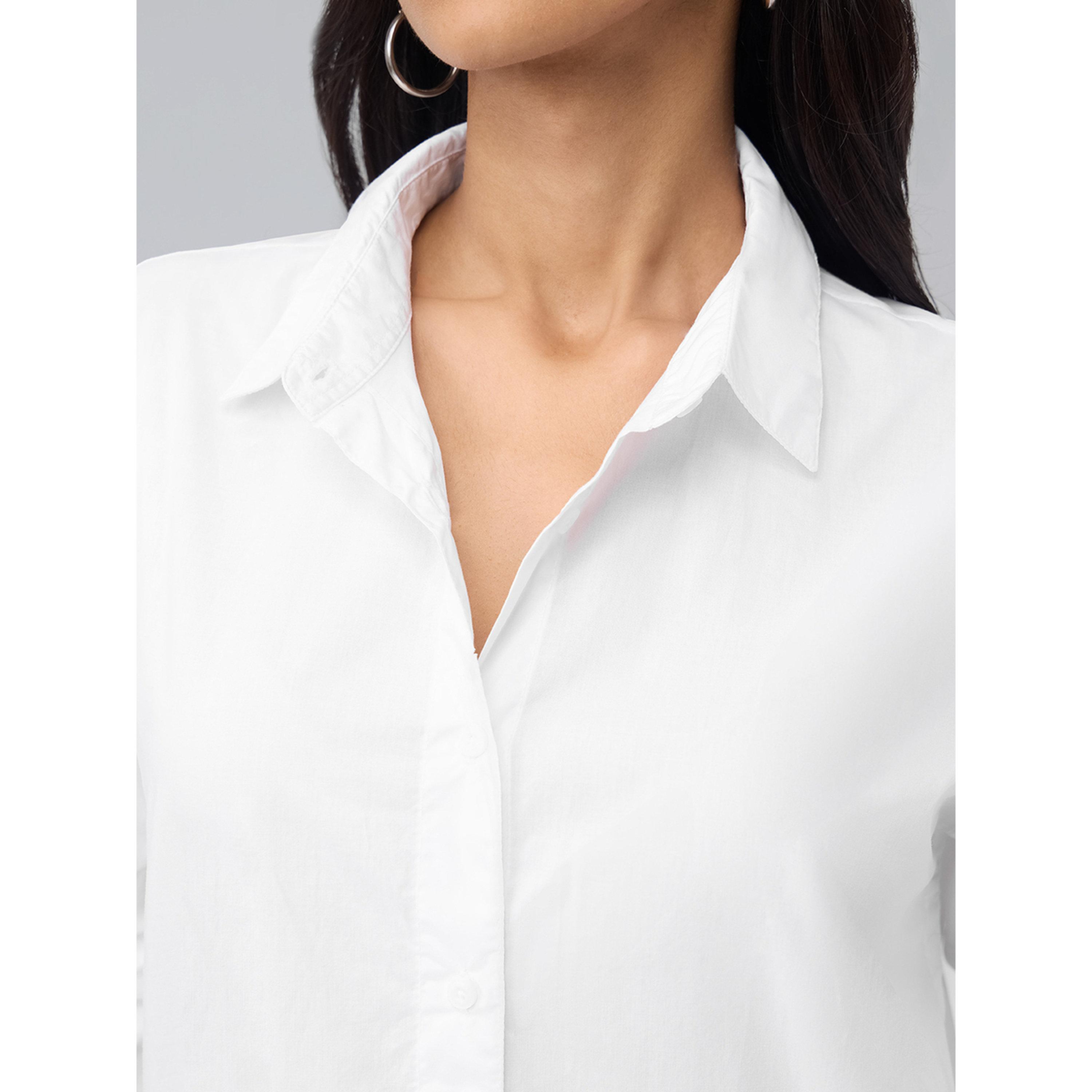 The Souled Store X Styli White Oversized Long Sleeve Shirt-women-clothing-shirtsandblouses-shirts-image-4