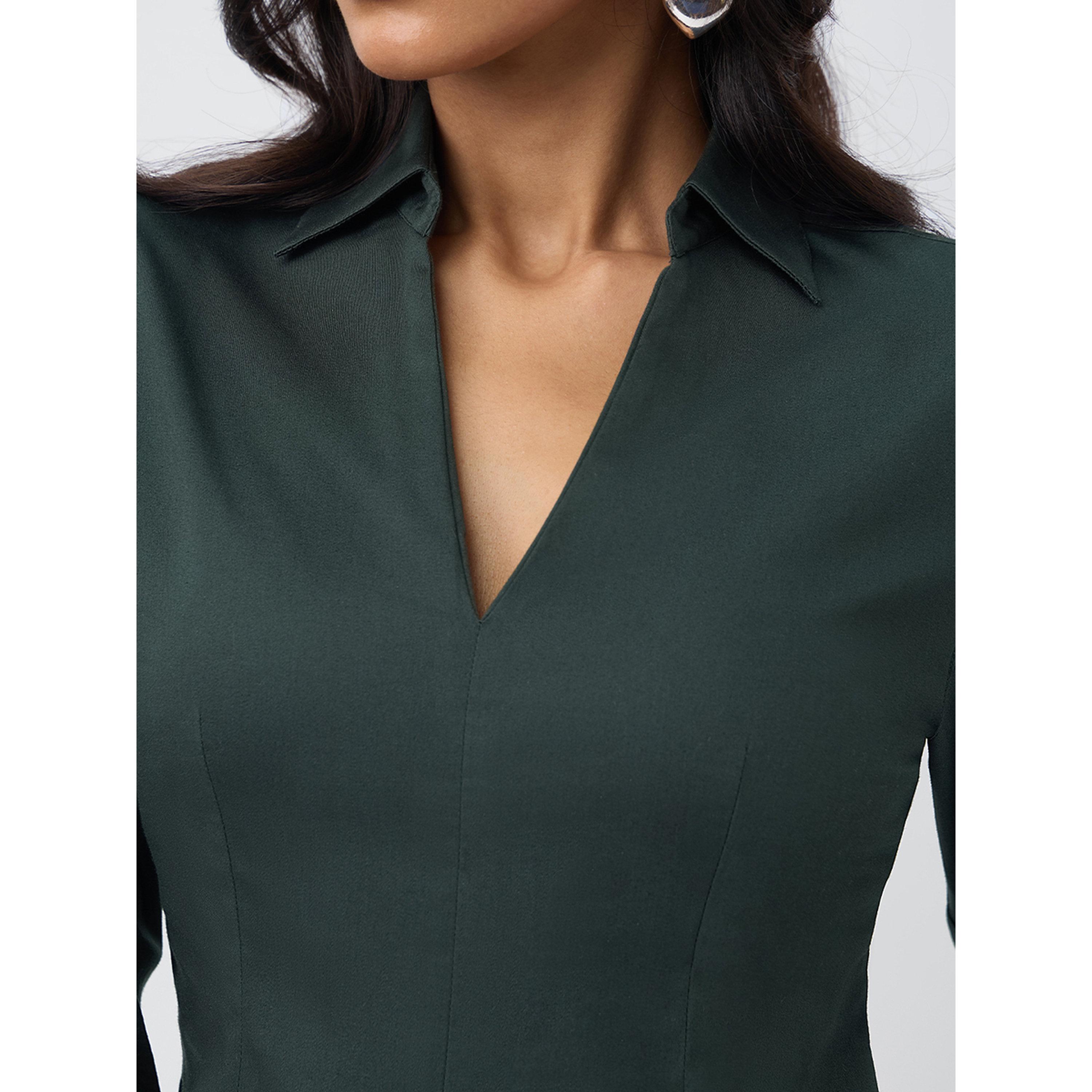بلوزة أزرق تركواز بتصميم كورسيه-women-clothing-shirtsandblouses-blouses-image-5