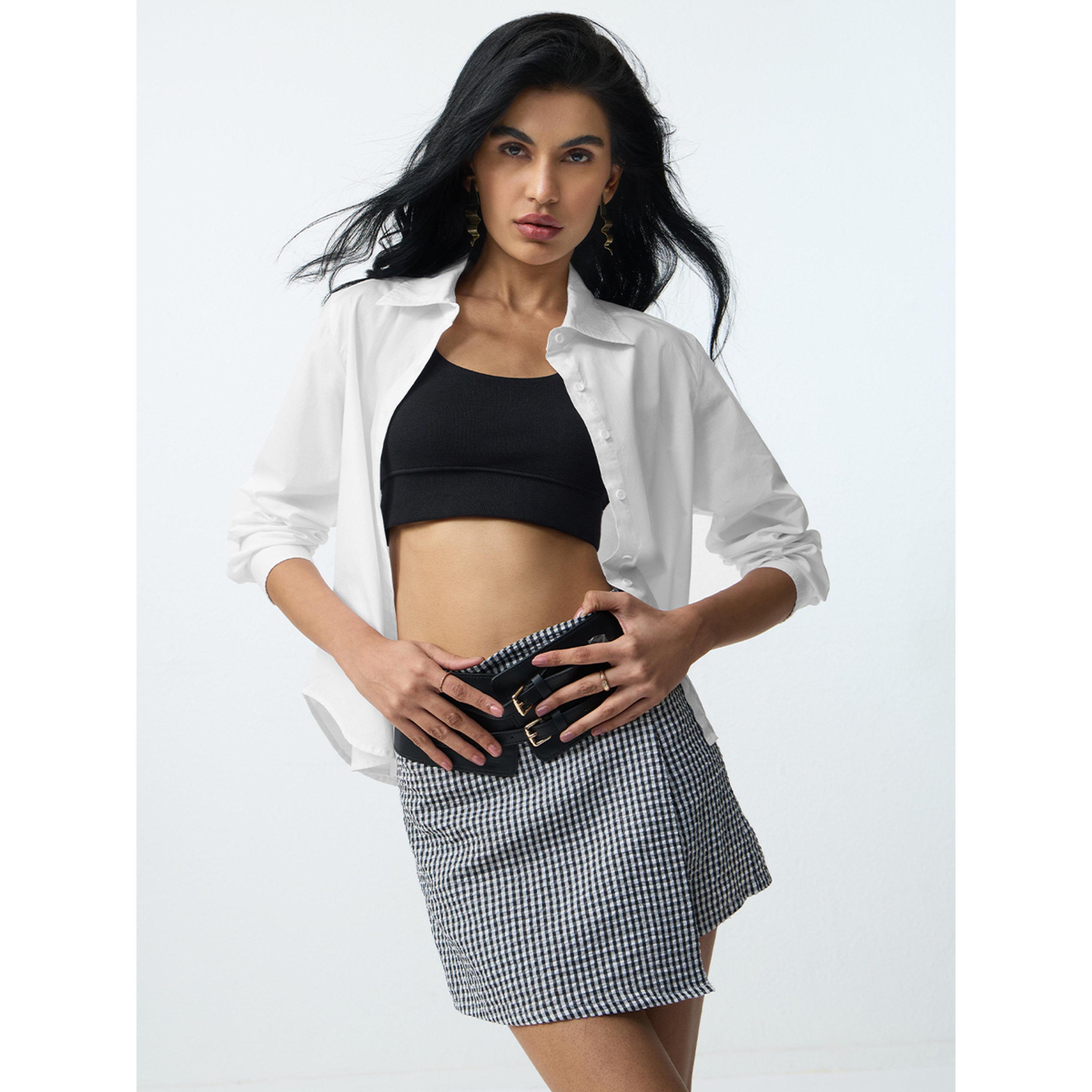 بلوزة بيضاء بأكمام طويلة بقصة مستقيمة كلاسيكية-women-clothing-shirtsandblouses-shirts-image-5