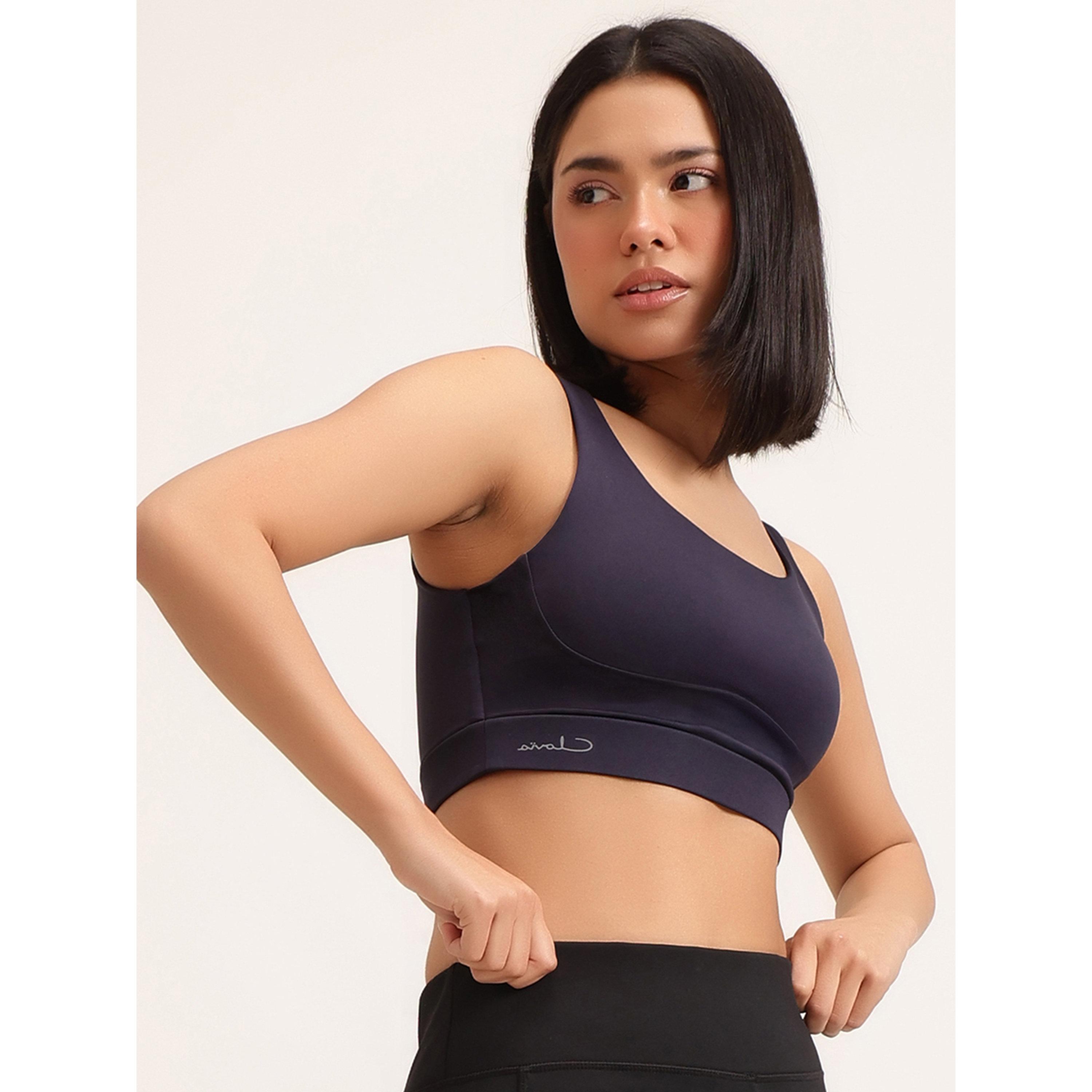 حمالة صدر رياضية بدعم متوسط وكب قابل للإزالة سادة-women-clothing-sportswearandactivewear-sportsbras-image-2