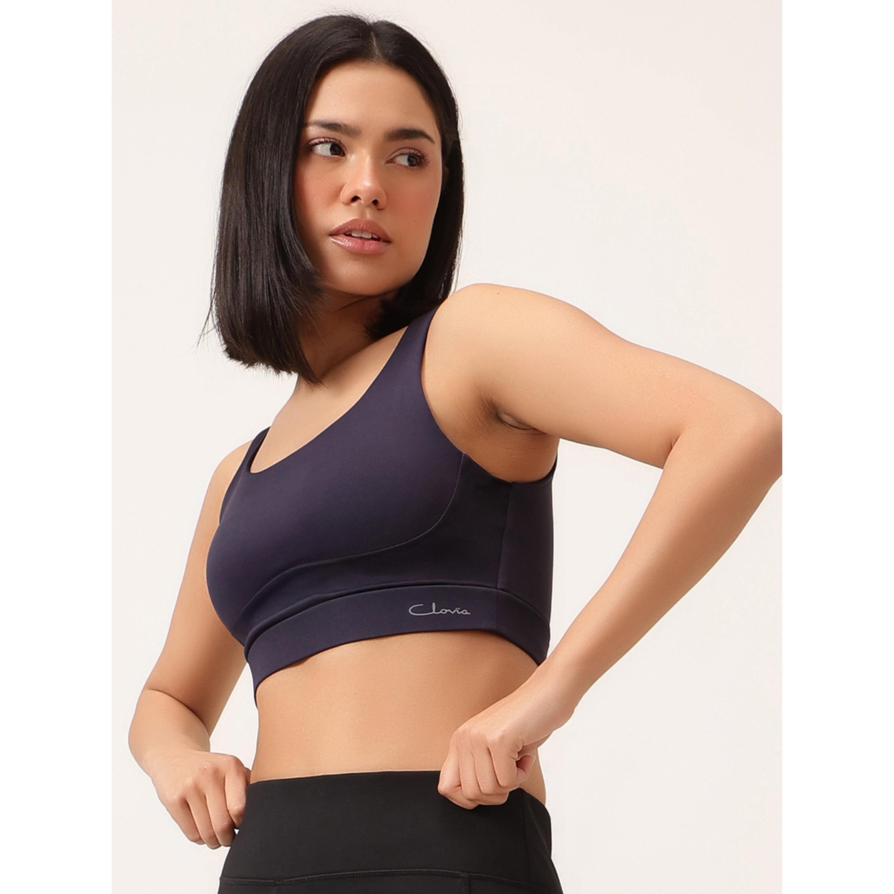 حمالة صدر رياضية بدعم متوسط وكب قابل للإزالة سادة-women-clothing-sportswearandactivewear-sportsbras-image-3