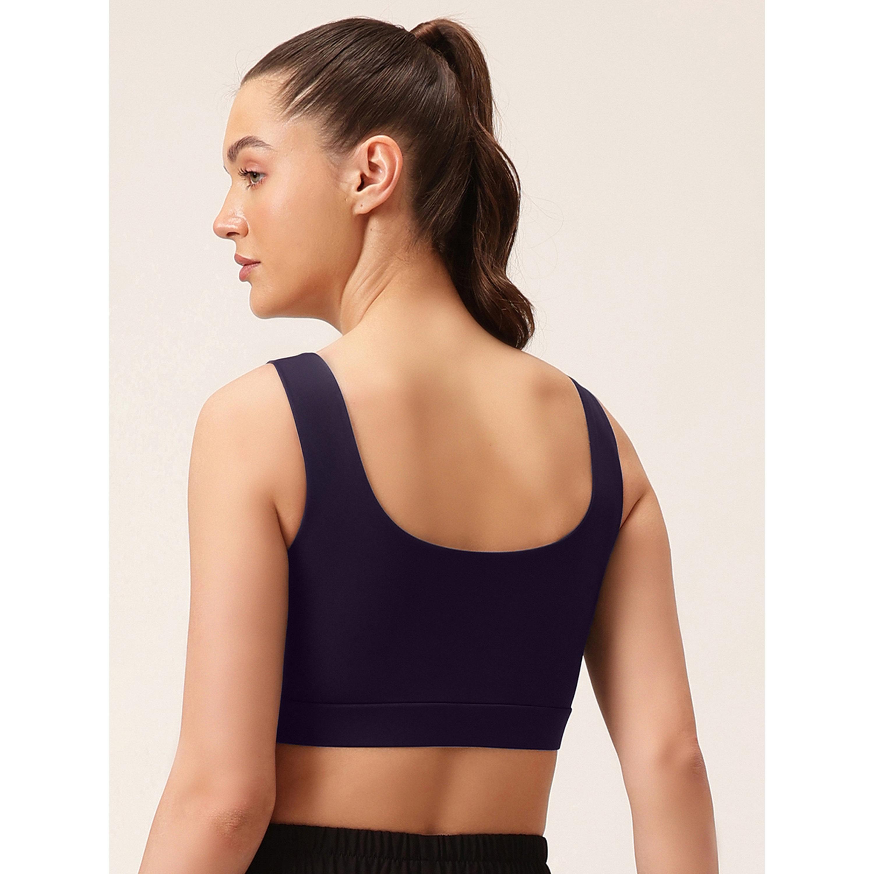 حمالة صدر رياضية بدعم متوسط وكب قابل للإزالة سادة-women-clothing-sportswearandactivewear-sportsbras-image-4