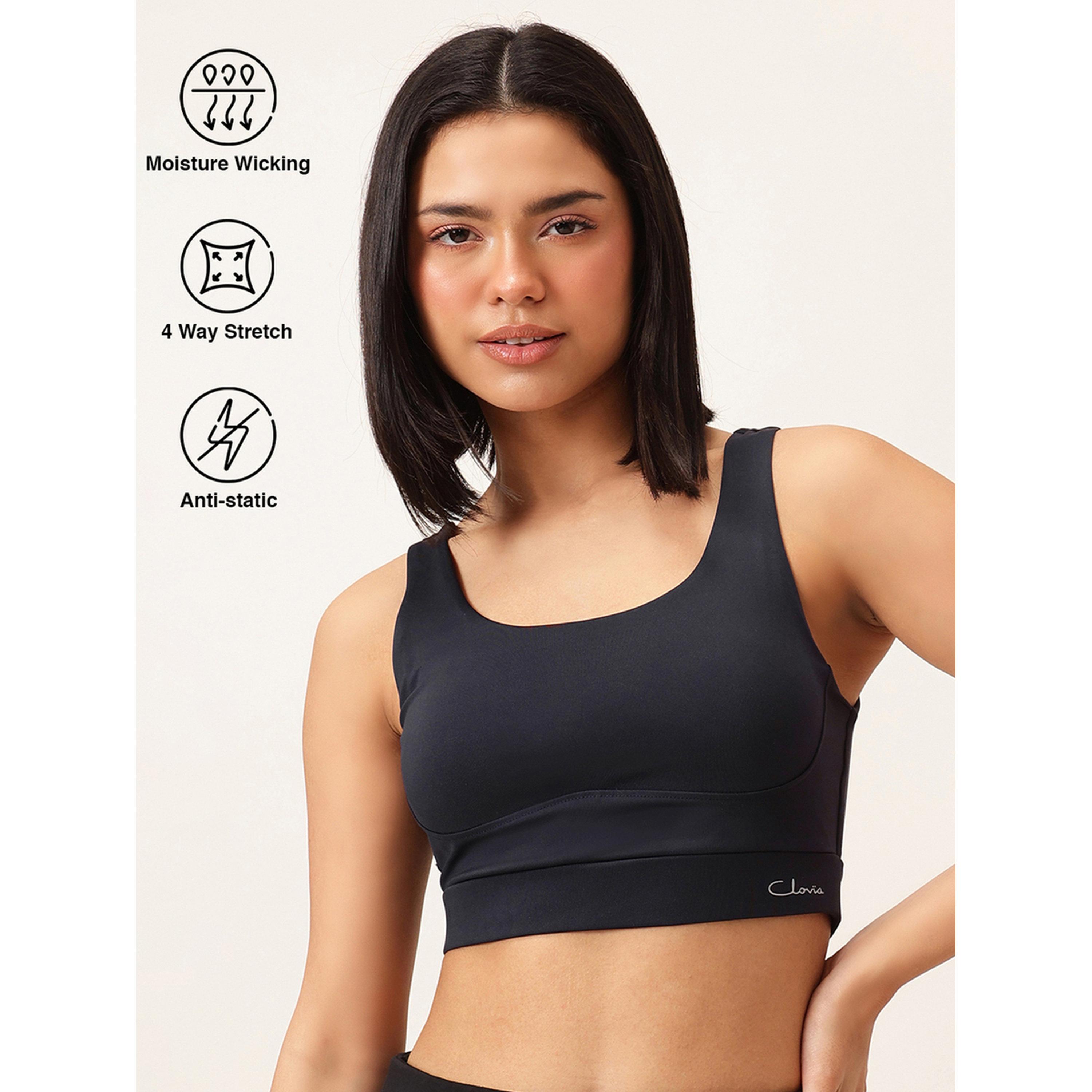 حمالة صدر رياضية بدعم متوسط وكب قابل للإزالة سادة-women-clothing-sportswearandactivewear-sportsbras-image-5