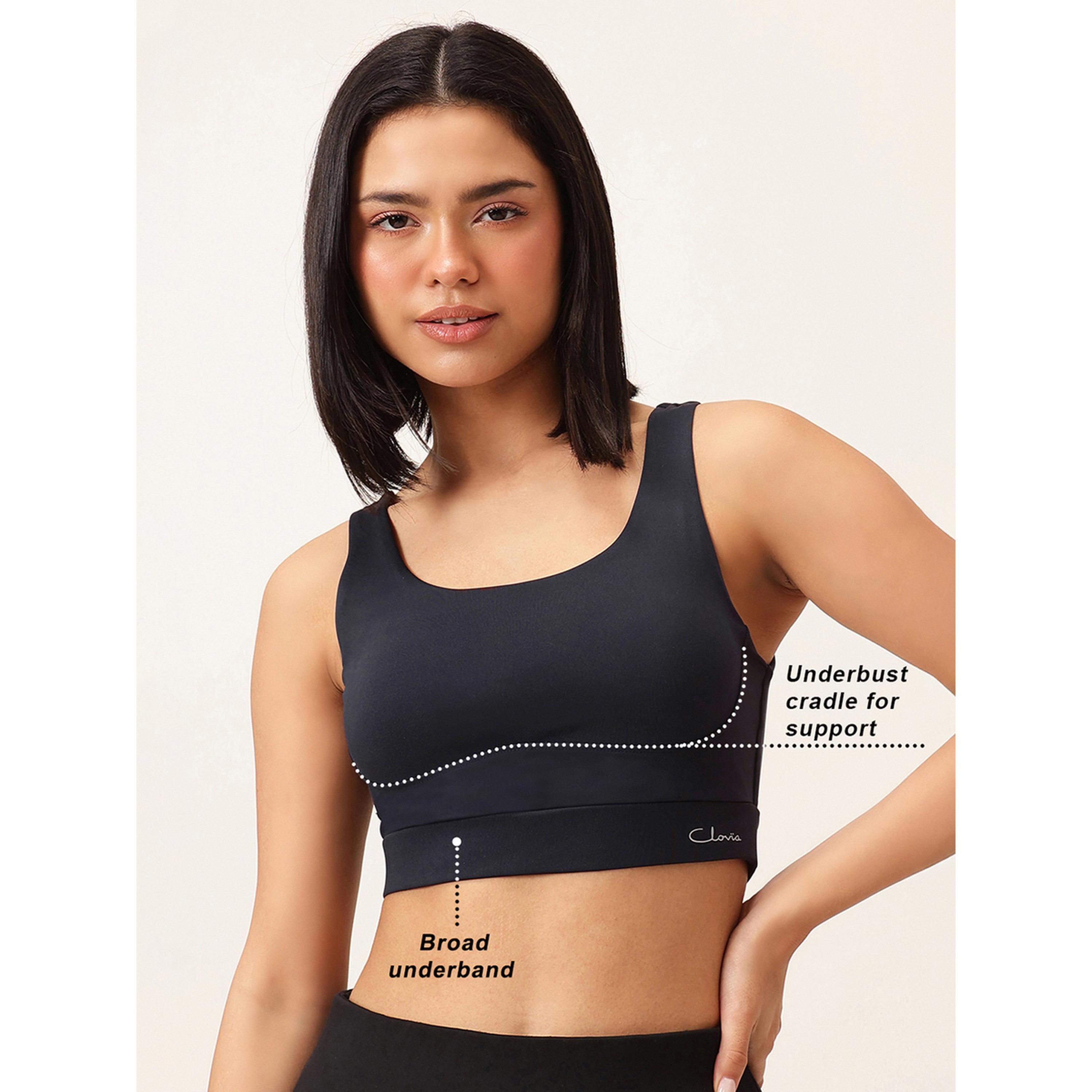 حمالة صدر رياضية بدعم متوسط وكب قابل للإزالة سادة-women-clothing-sportswearandactivewear-sportsbras-image-6