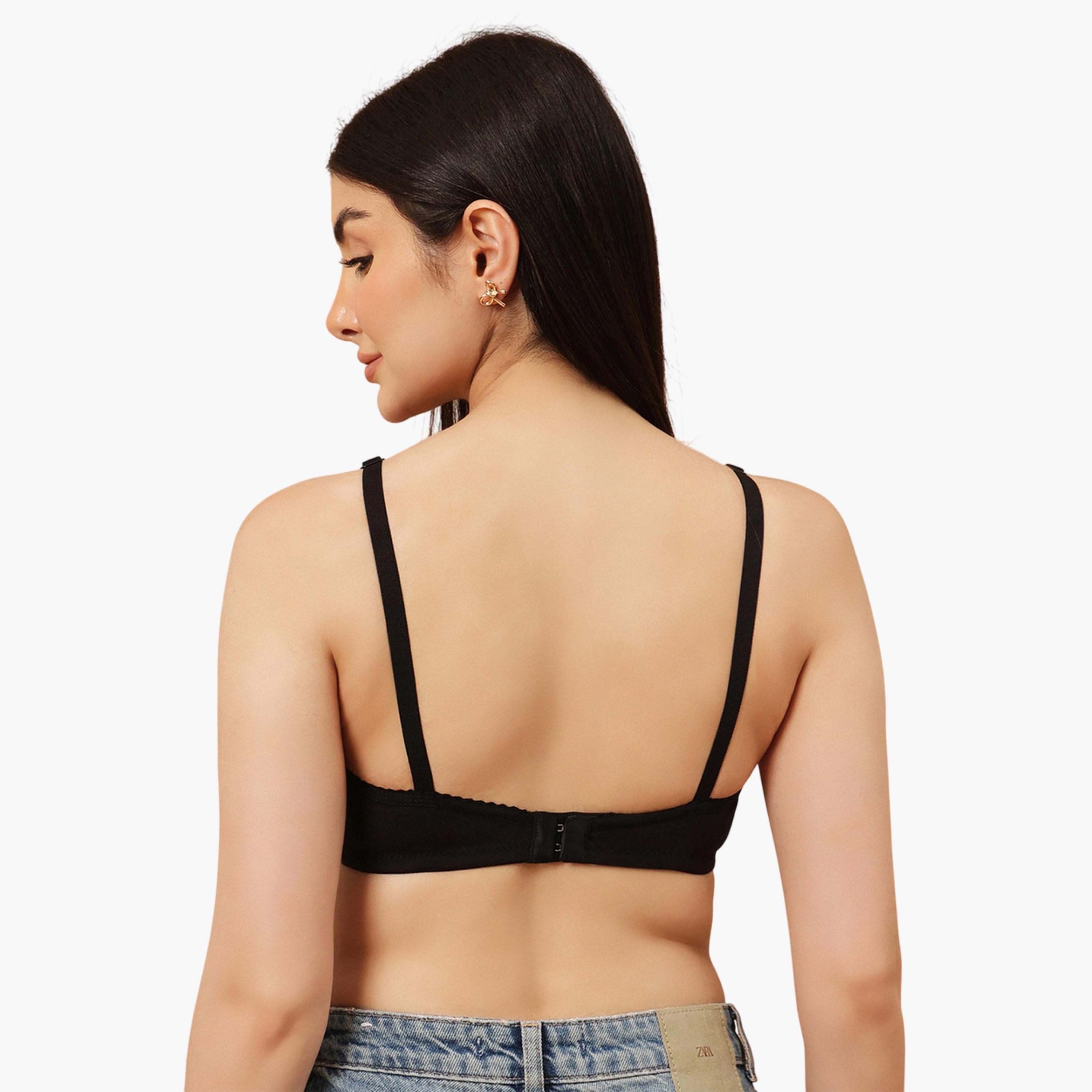 حمالة صدر بالكونيت بتغطية كاملة وتفاصيل دانتيل بدون أسلاك وغير مبطنة-women-clothing-lingerie-bras-image-4