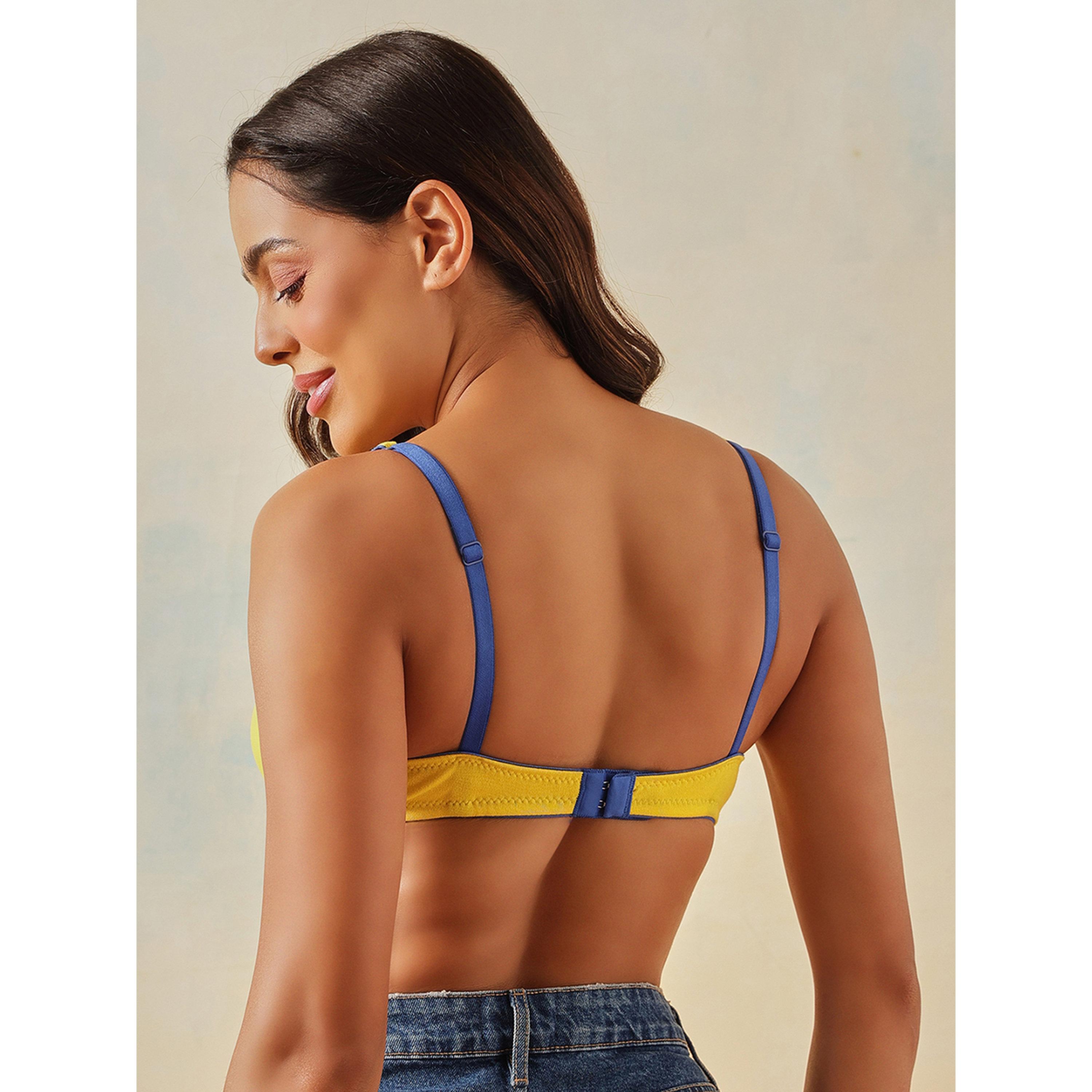 Clovia X Styli Yellow Non-Wired Non-Padded Everyday Demi Cups Bra-women-clothing-lingerie-bras-image-5
