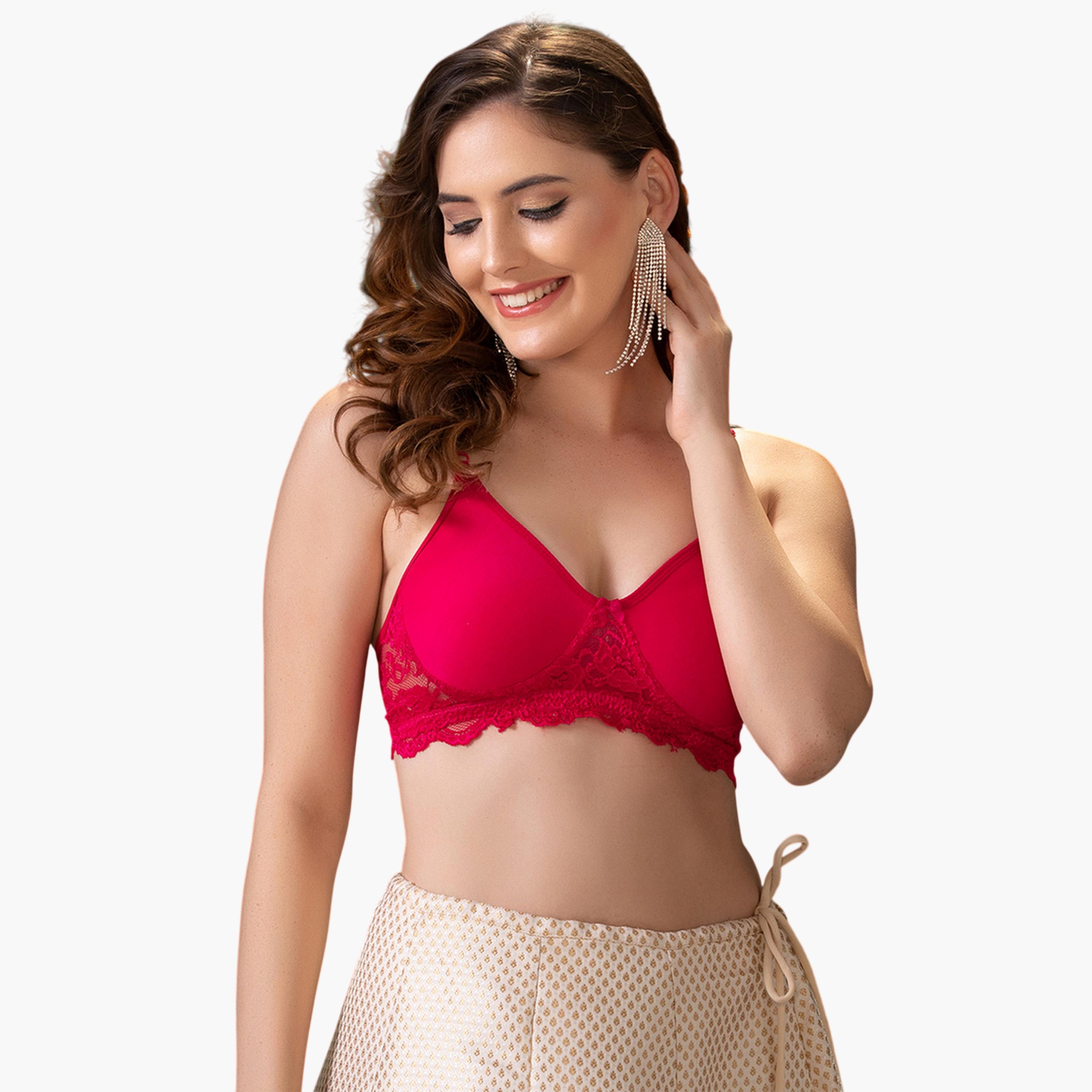 حمالة صدر كب سبايسر بتغطية كاملة وتفاصيل دانتيل وغير مبطنة-women-clothing-lingerie-bras-image-2