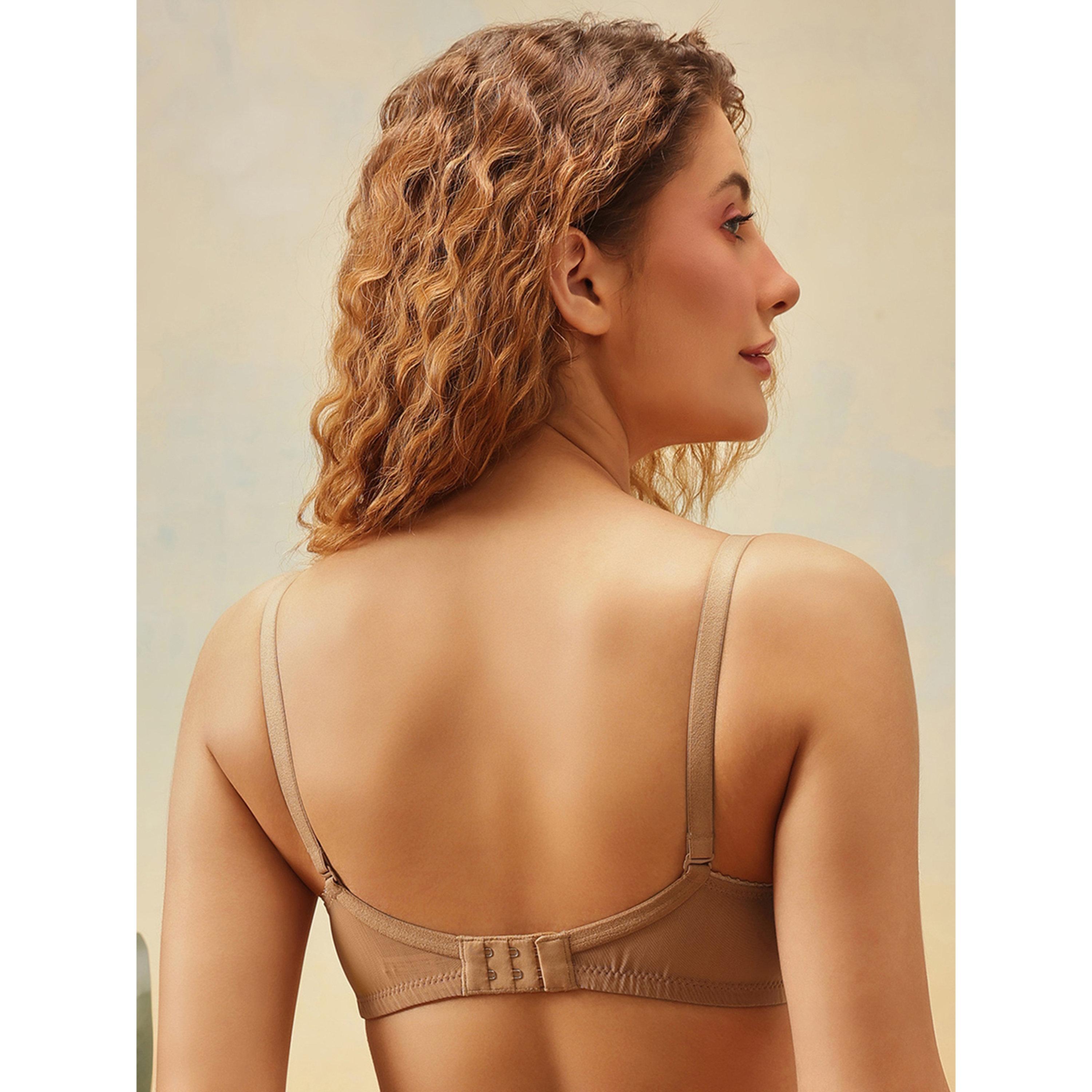 Clovia X Styli Nude Padded Non-Wired Full Coverage T-Shirt Bra-women-clothing-lingerie-bras-image-5
