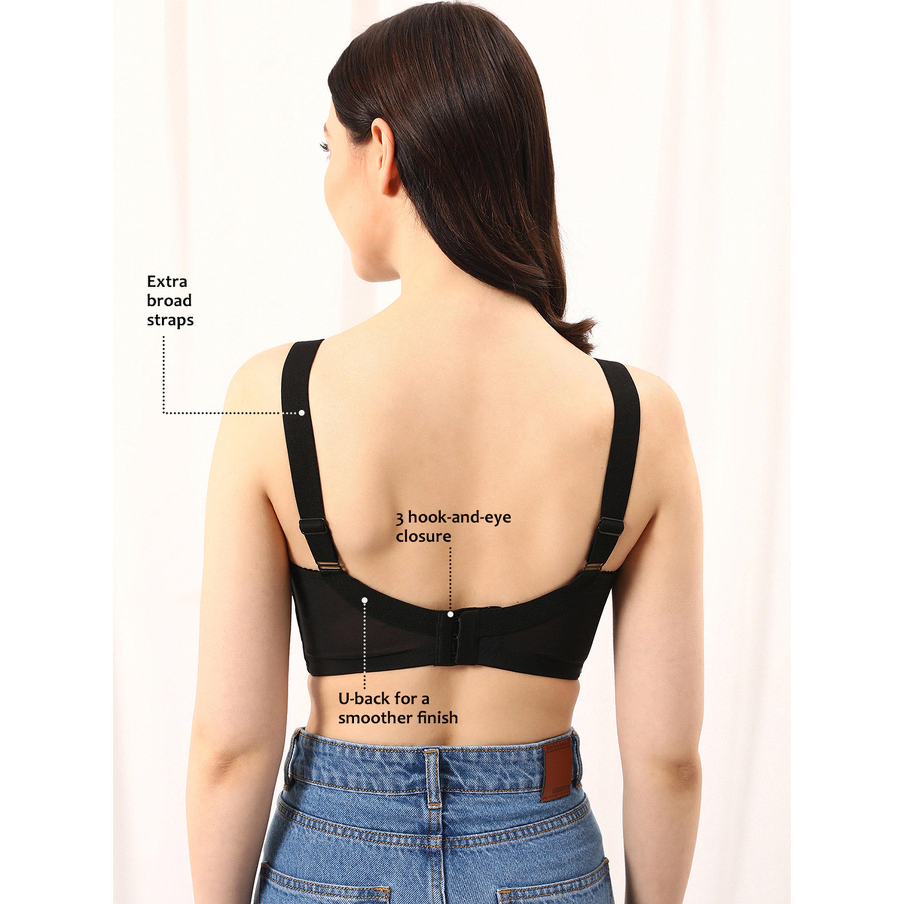 حمالة صدر مينيمايزر بتغطية كاملة وتفاصيل دانتيل بدون أسلاك وغير مبطنة-women-clothing-lingerie-bras-image-3