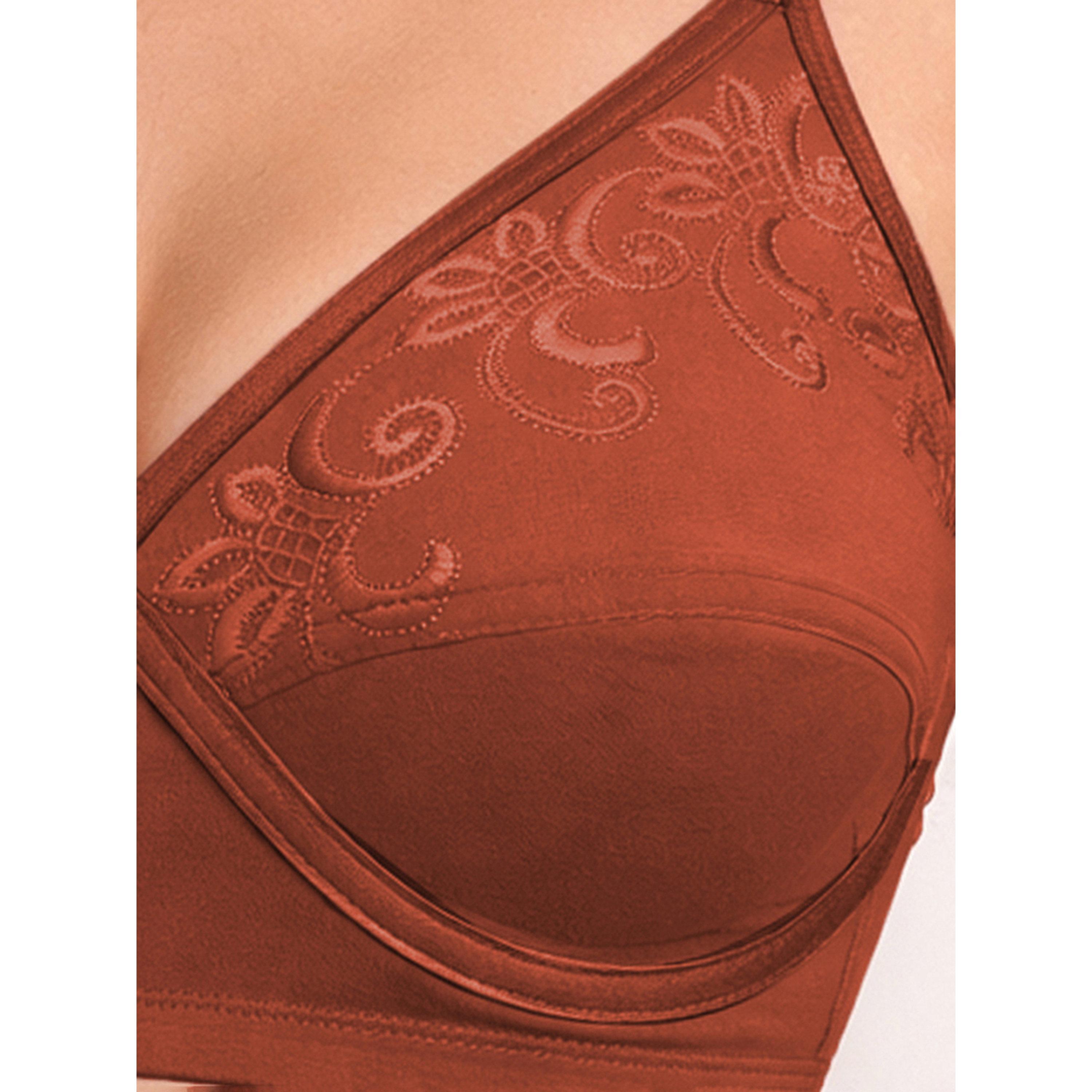 Clovia X Styli Brown Embroidered Non-Padded Non-Wired Full-Figure Bra-women-clothing-lingerie-bras-image-5