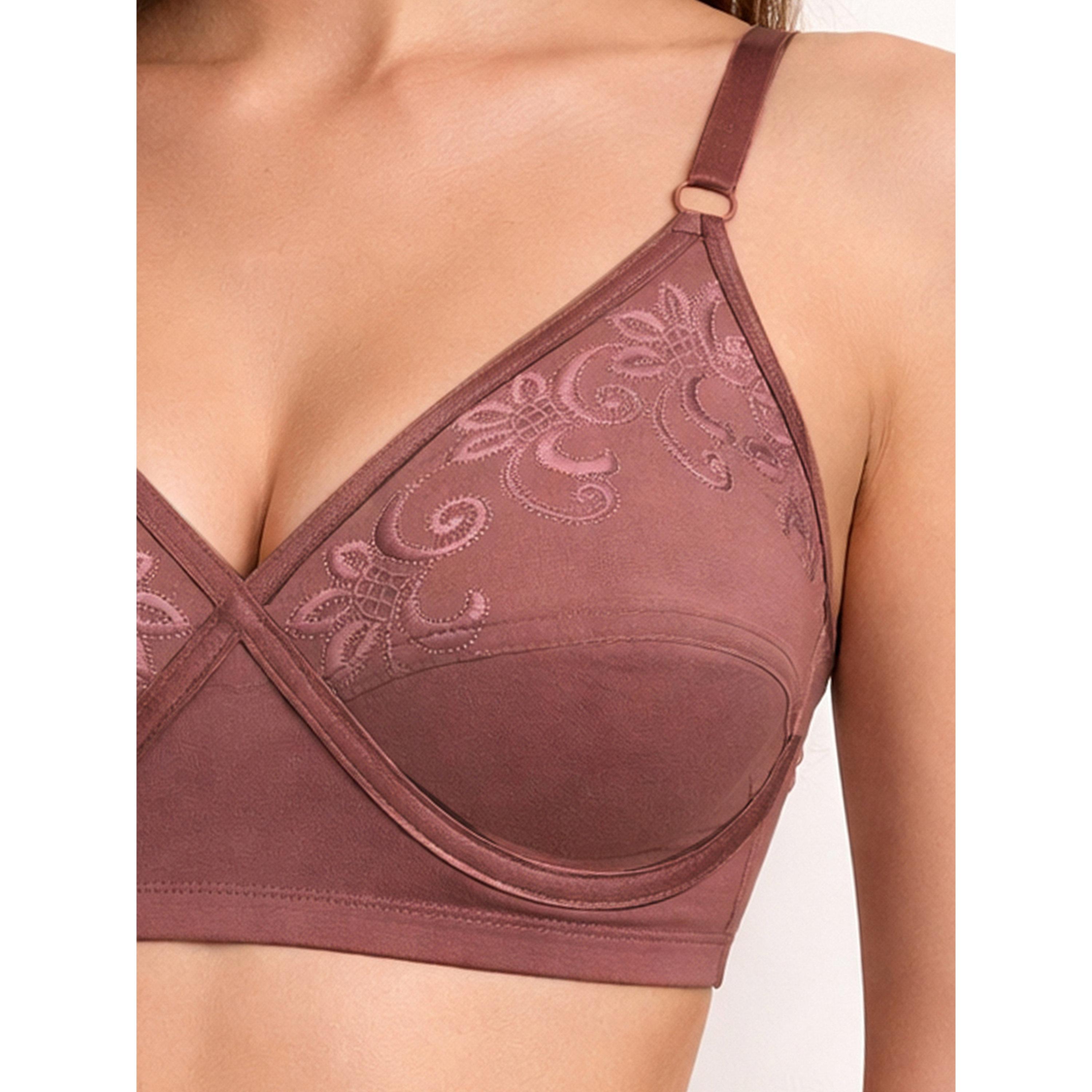 حمالة صدر للممتلئات ومطرزة بدون أسلاك وغير مبطنة-women-clothing-lingerie-bras-image-5