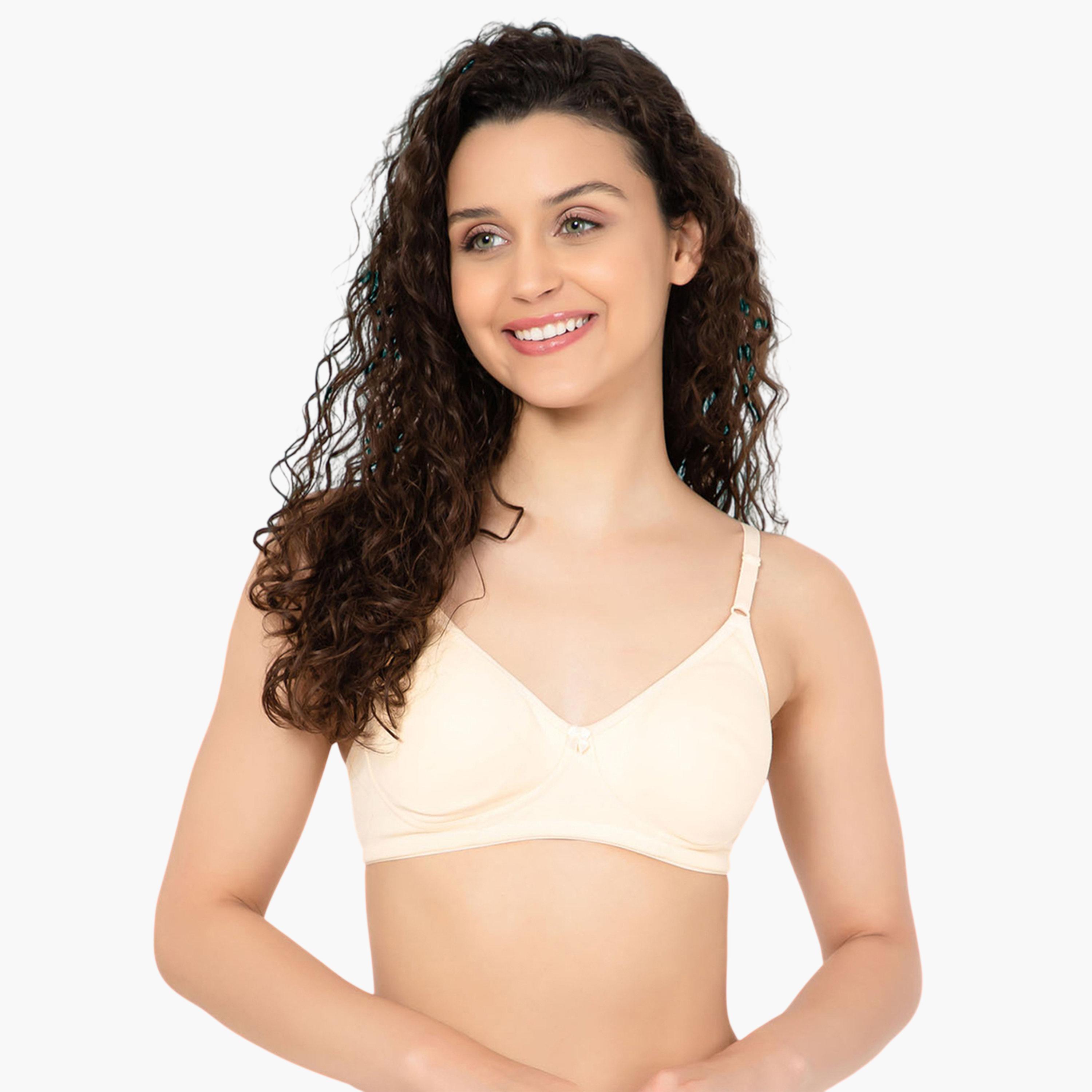 حمالة صدر تيشيرت بتغطية كاملة بدون أسلاك وغير مبطنة-women-clothing-lingerie-bras-image-2