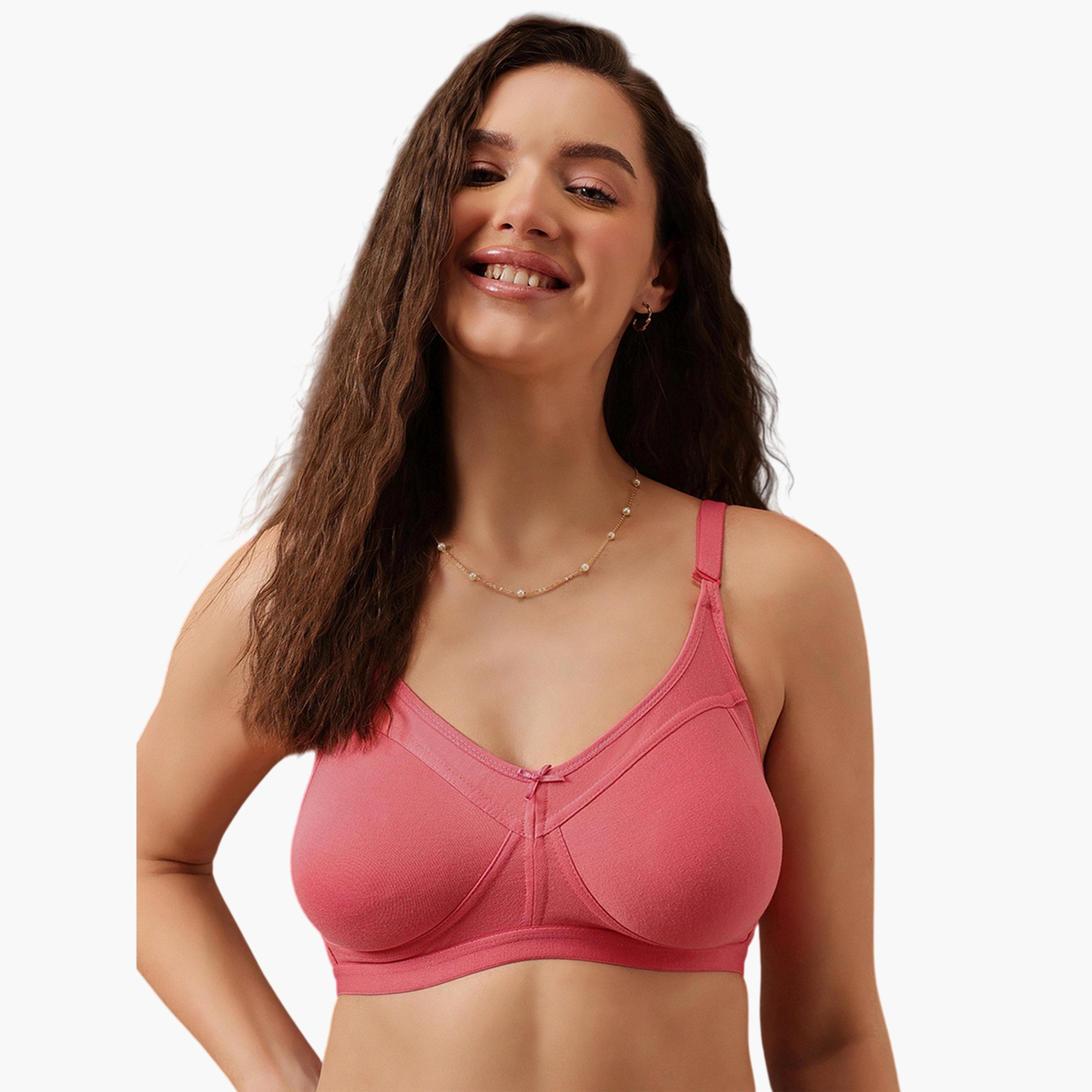 Clovia X Styli Pink Non-Padded Non-Wired Full Figure Multiway Bra-women-clothing-lingerie-bras-image-1