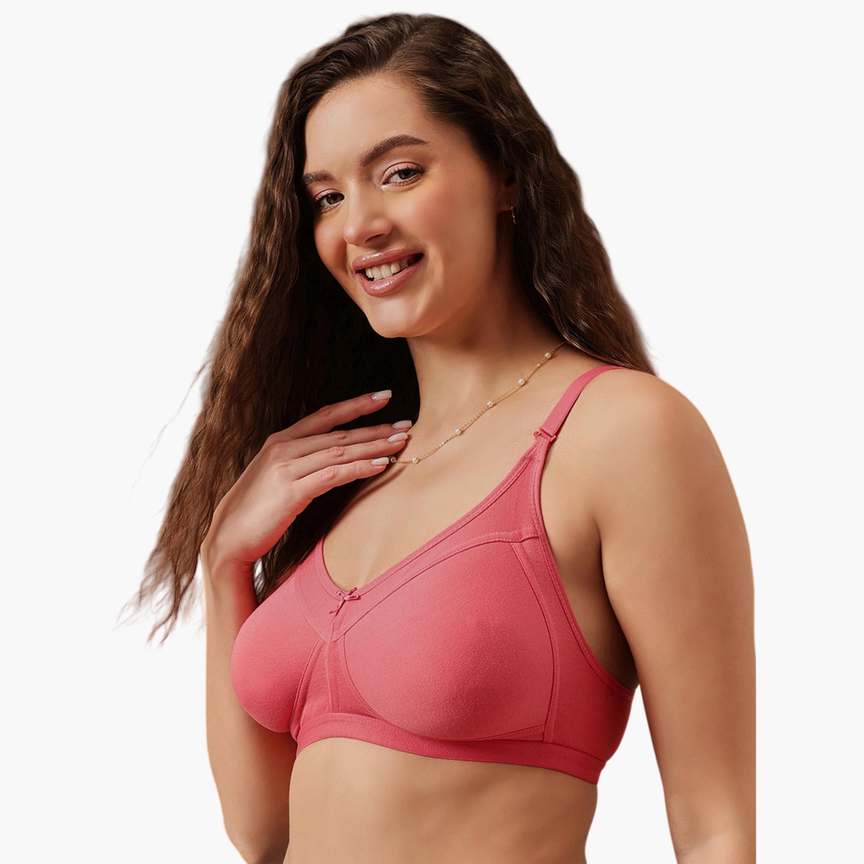 Clovia X Styli Pink Non-Padded Non-Wired Full Figure Multiway Bra-women-clothing-lingerie-bras-image-3