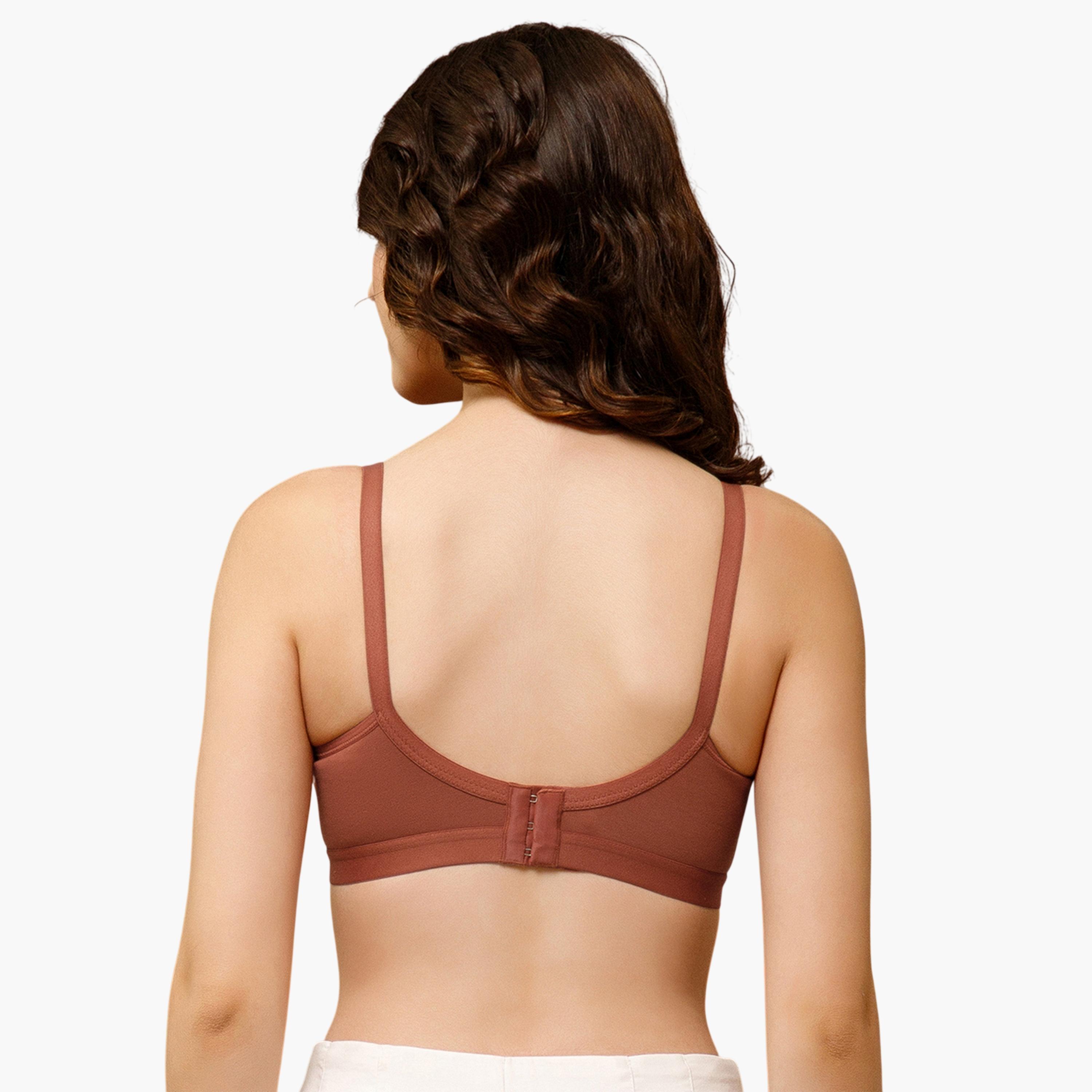 Clovia X Styli Brown Feeding Non-Padded Non-Wired Full Coverage Bra-women-clothing-maternity-lingerie-image-4