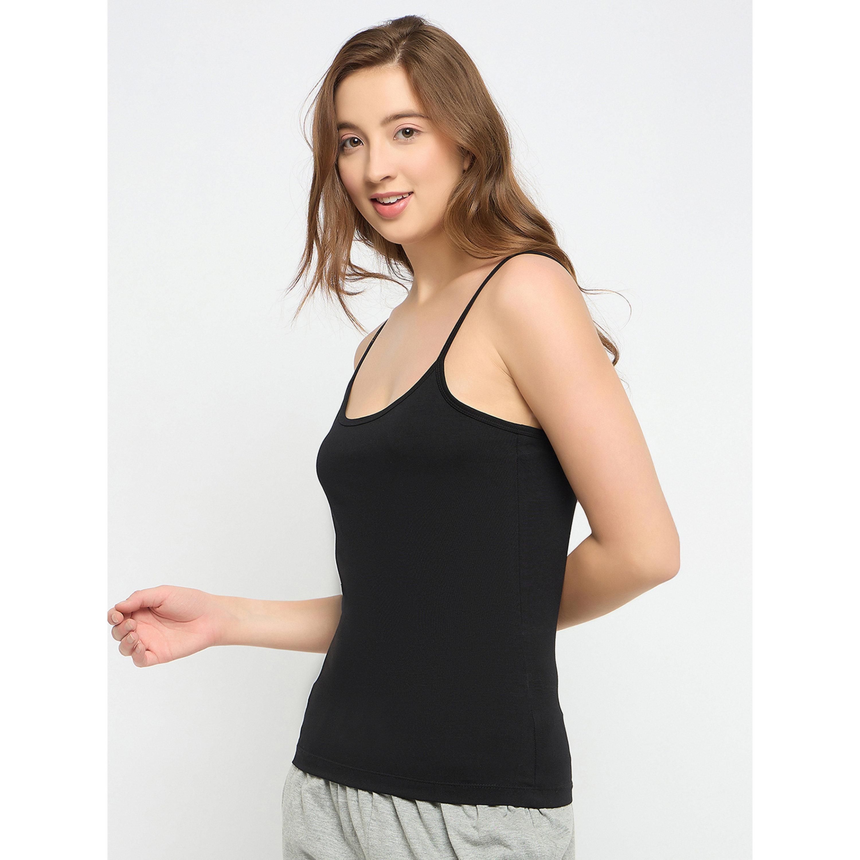 Clovia X Styli Black Solid Strappy Cami Top-women-clothing-shirtsandblouses-blouses-image-3