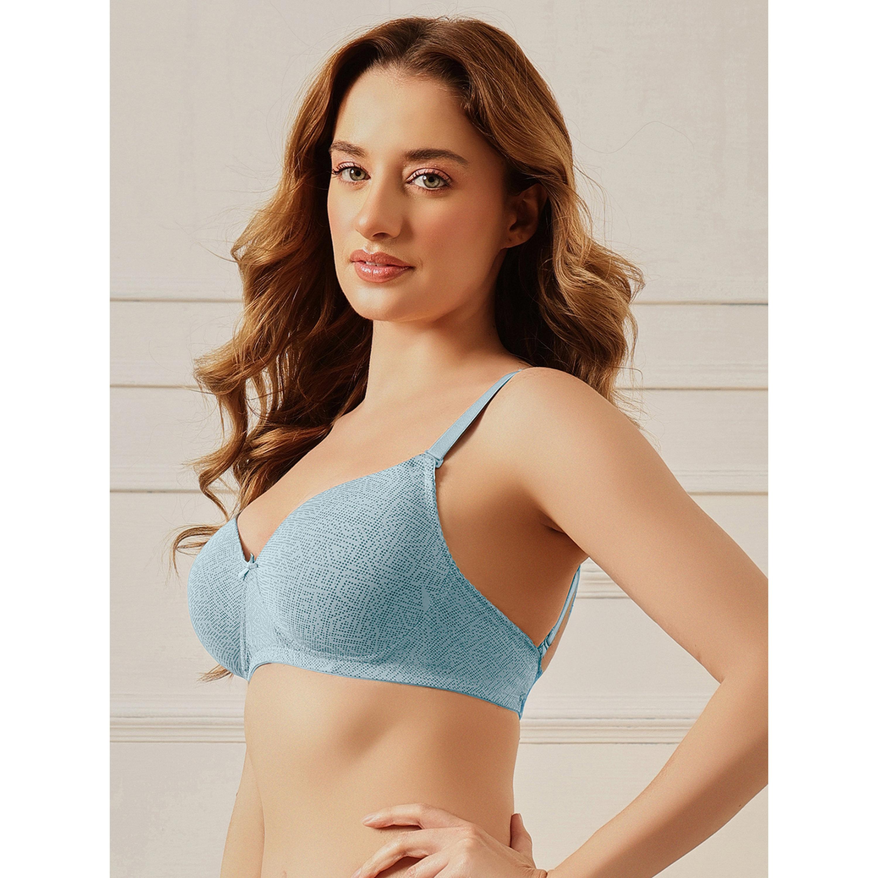 حمالة صدر تيشيرت متعددة الطرق ومبطنة وطبعة هندسية-women-clothing-lingerie-bras-image-3
