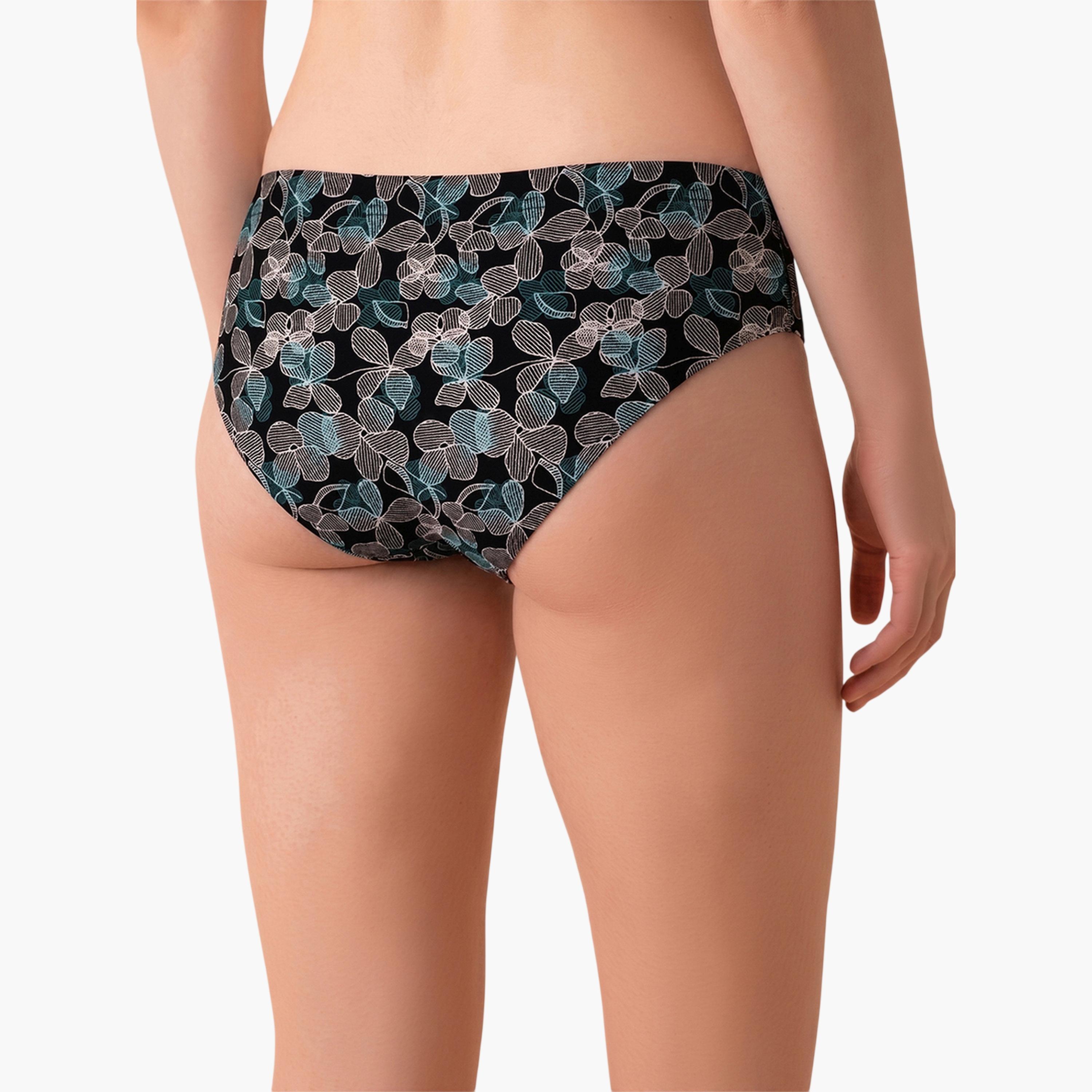 طقم من 3 قطعات سراويل داخلية هيبستر مطبوعة بخصر متوسط ومطاط داخلي قطن %100-women-clothing-lingerie-panties-image-4