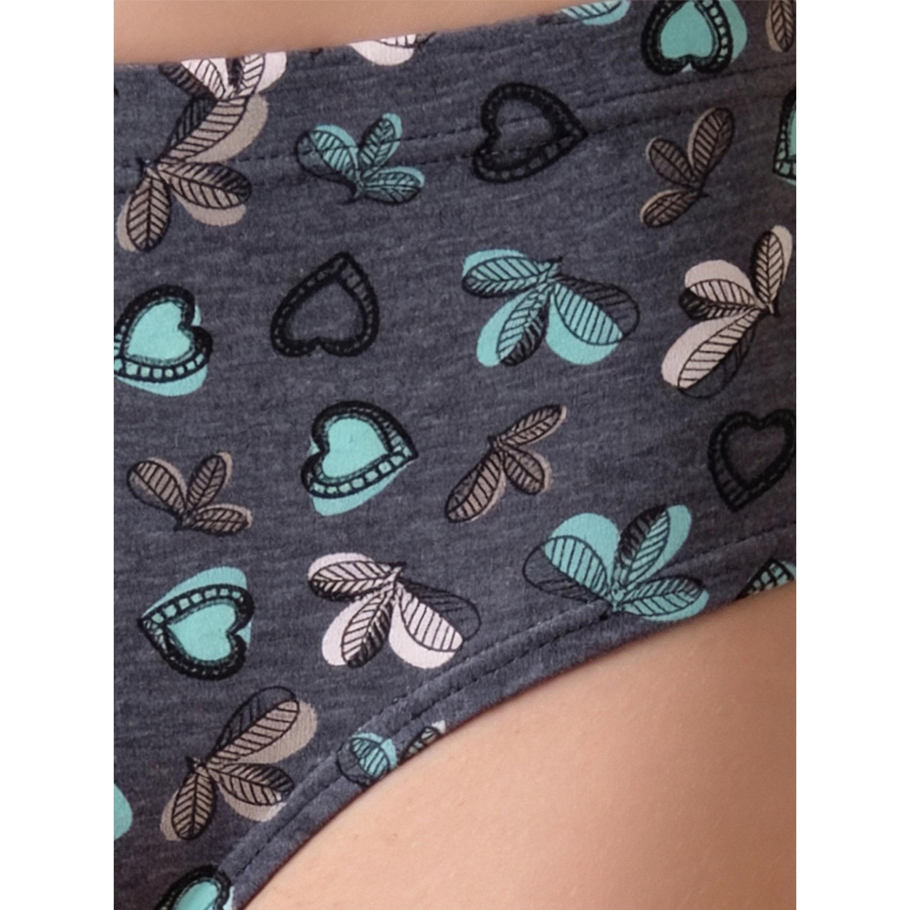 طقم من 3 قطعات سراويل داخلية هيبستر مطبوعة بخصر متوسط ومطاط داخلي قطن %100-women-clothing-lingerie-panties-image-5
