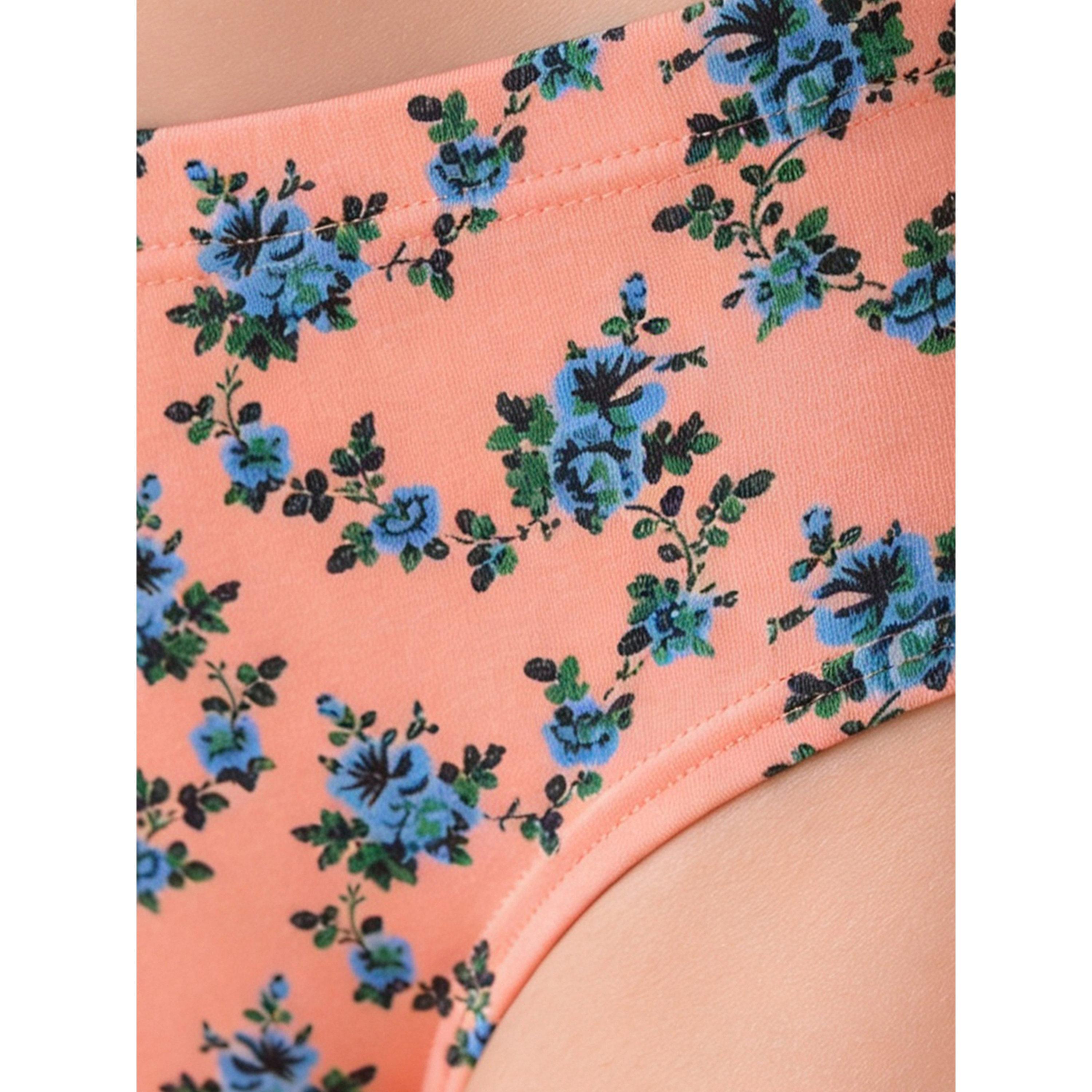 طقم من 3 قطعات سراويل داخلية هيبستر مطبوعة بخصر متوسط ومطاط داخلي قطن %100-women-clothing-lingerie-panties-image-8