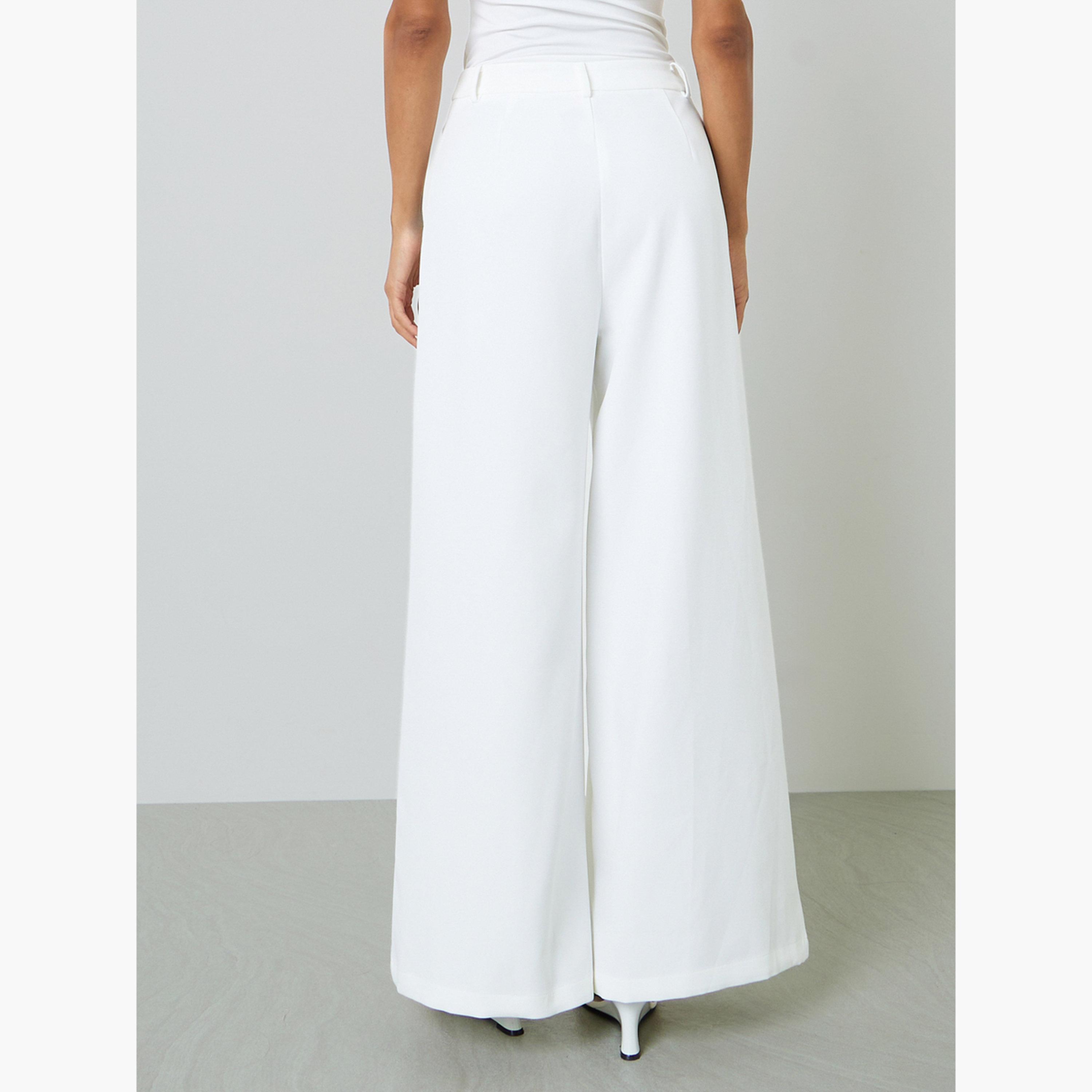 Take Two White Wide-Leg Trousers with Pleats-women-clothing-trousers-image-4