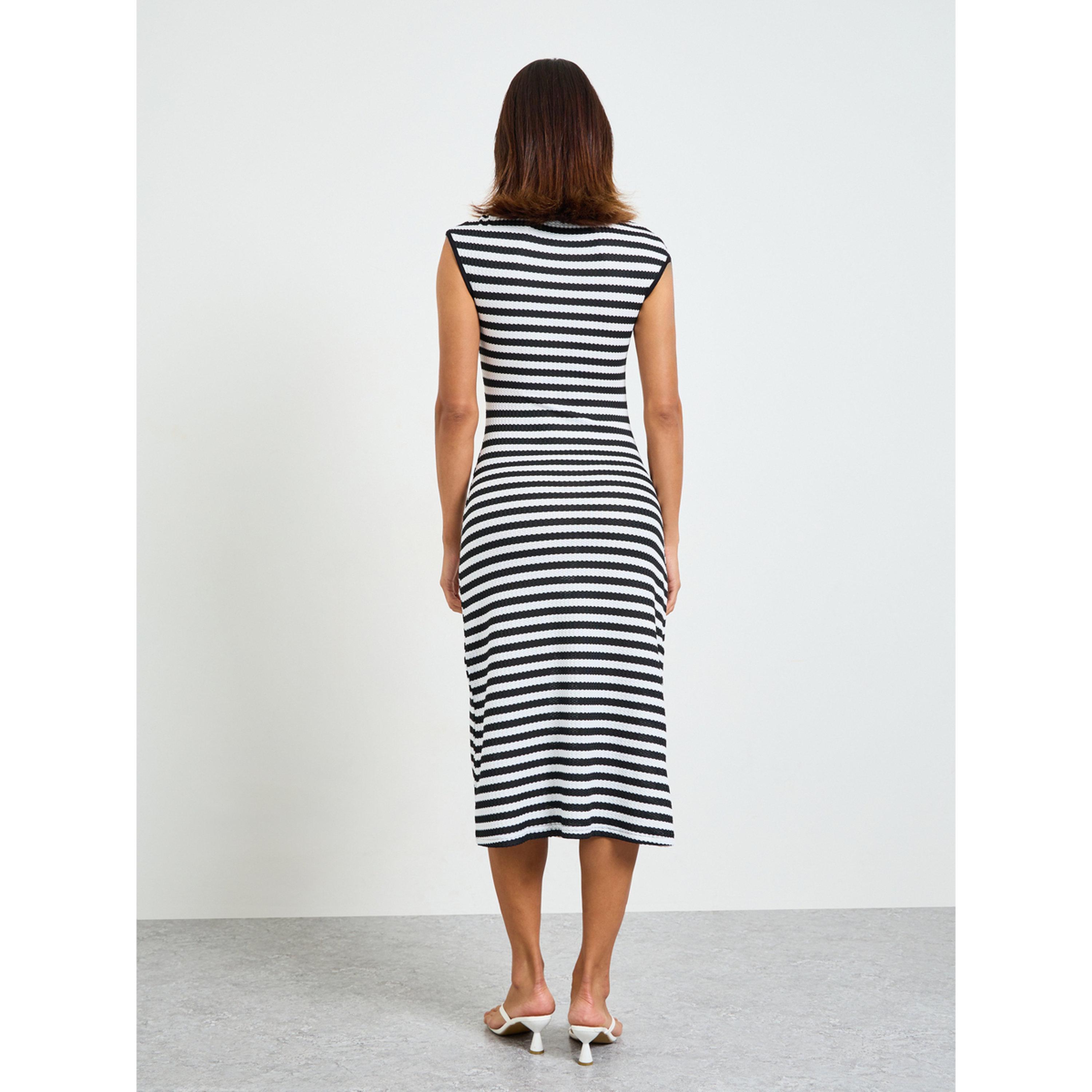 فستان ميدي ضيق بدون أكمام ومخطط-women-clothing-dresses-image-4