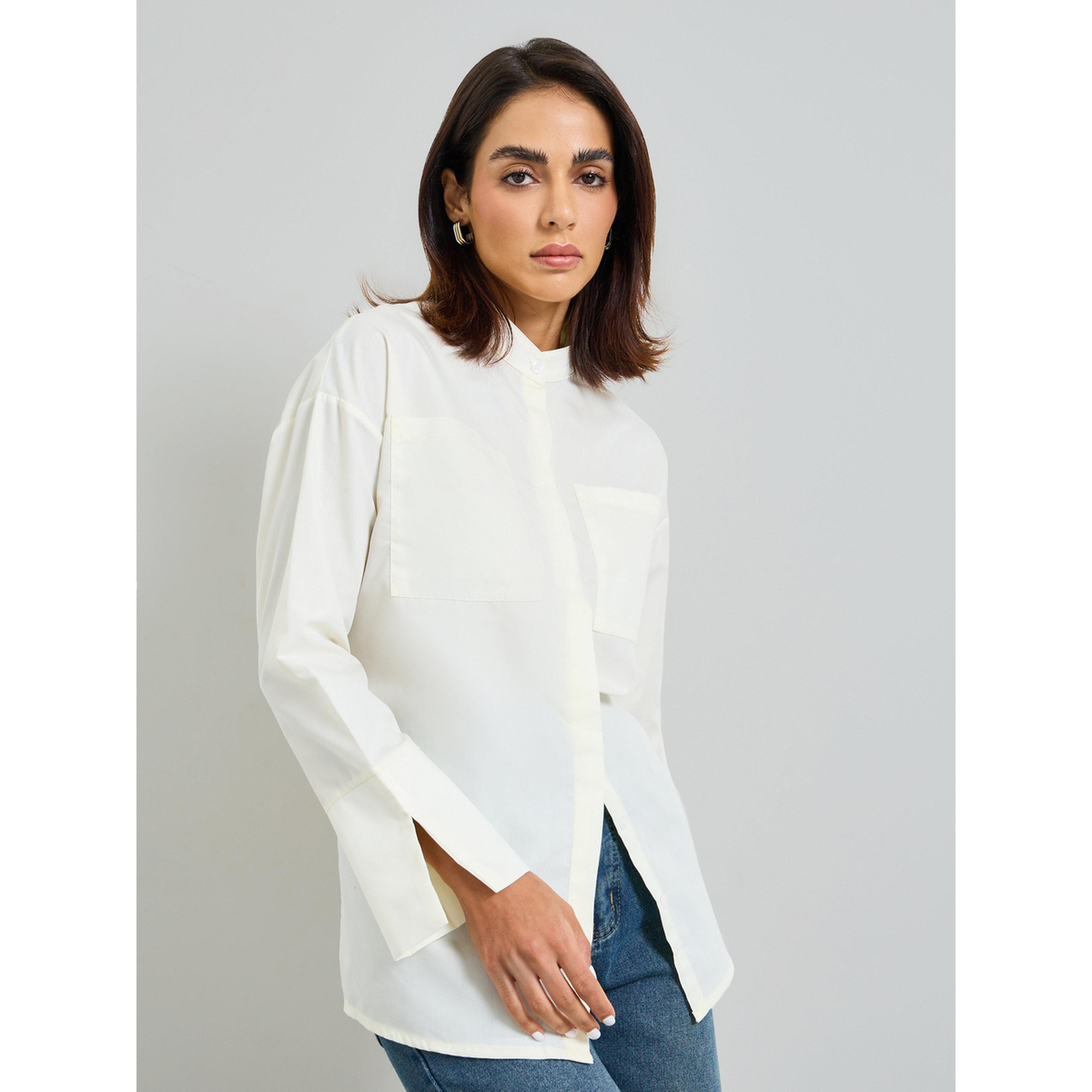 Take Two Beige Long Sleeve Woven Shirt-women-clothing-shirtsandblouses-shirts-image-4