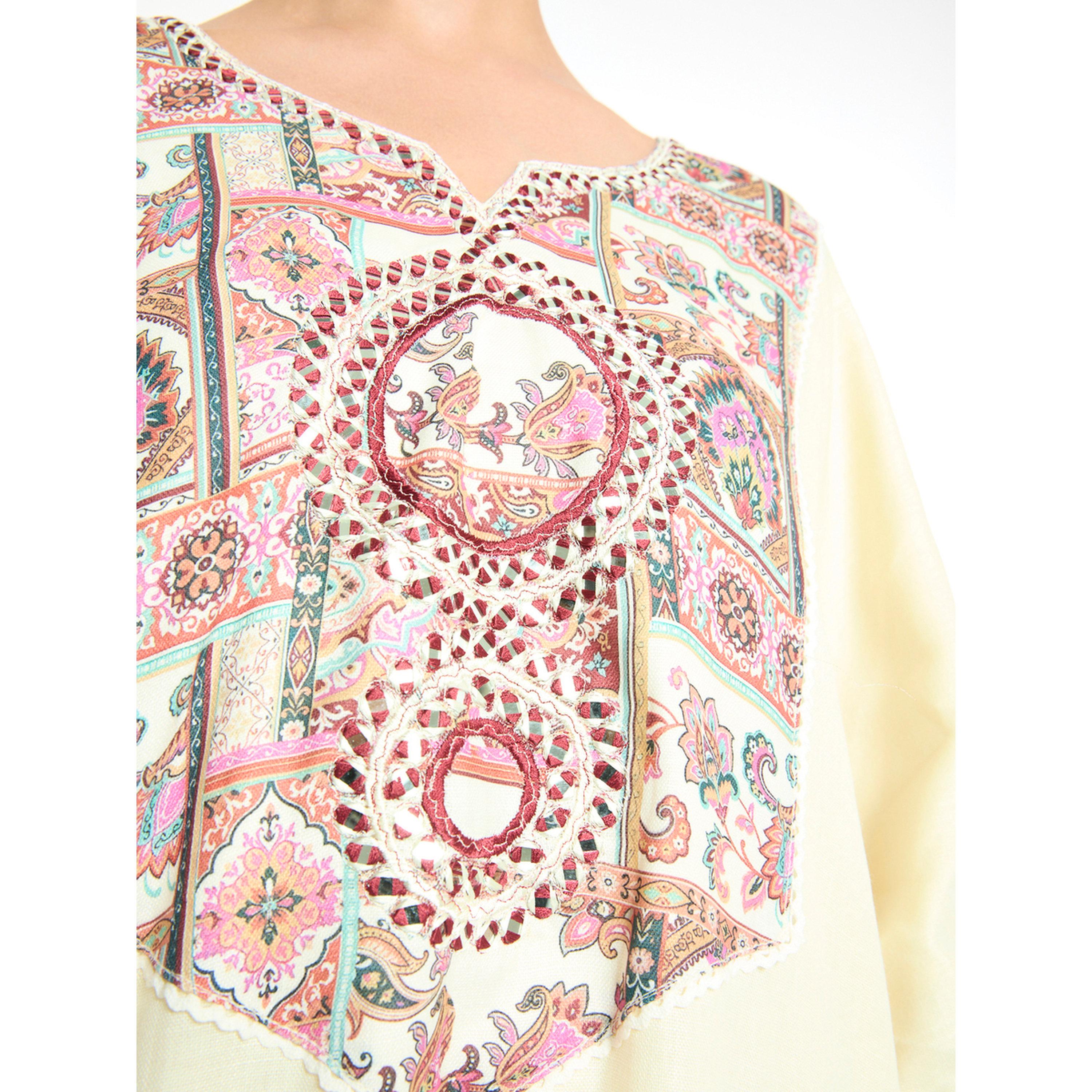 Thouq X Styli Beige A-Line Maxi Jalabiya with Intricate Embroidery-women-arabicclothing-jalabiyas-image-4