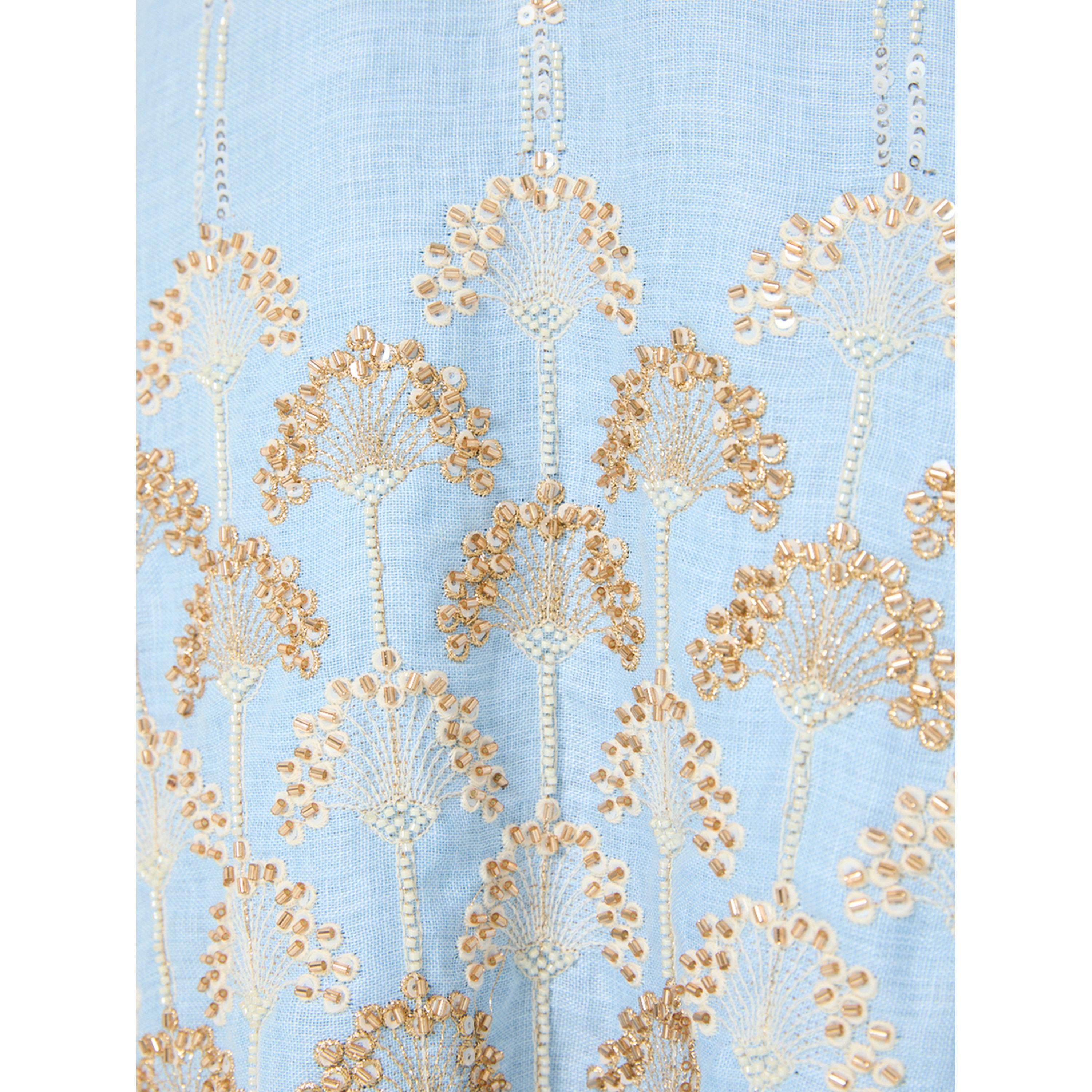 جلابية طويلة أزرق فاتح بحافة واسعة وتطريز ذهبي-women-arabicclothing-jalabiyas-image-4