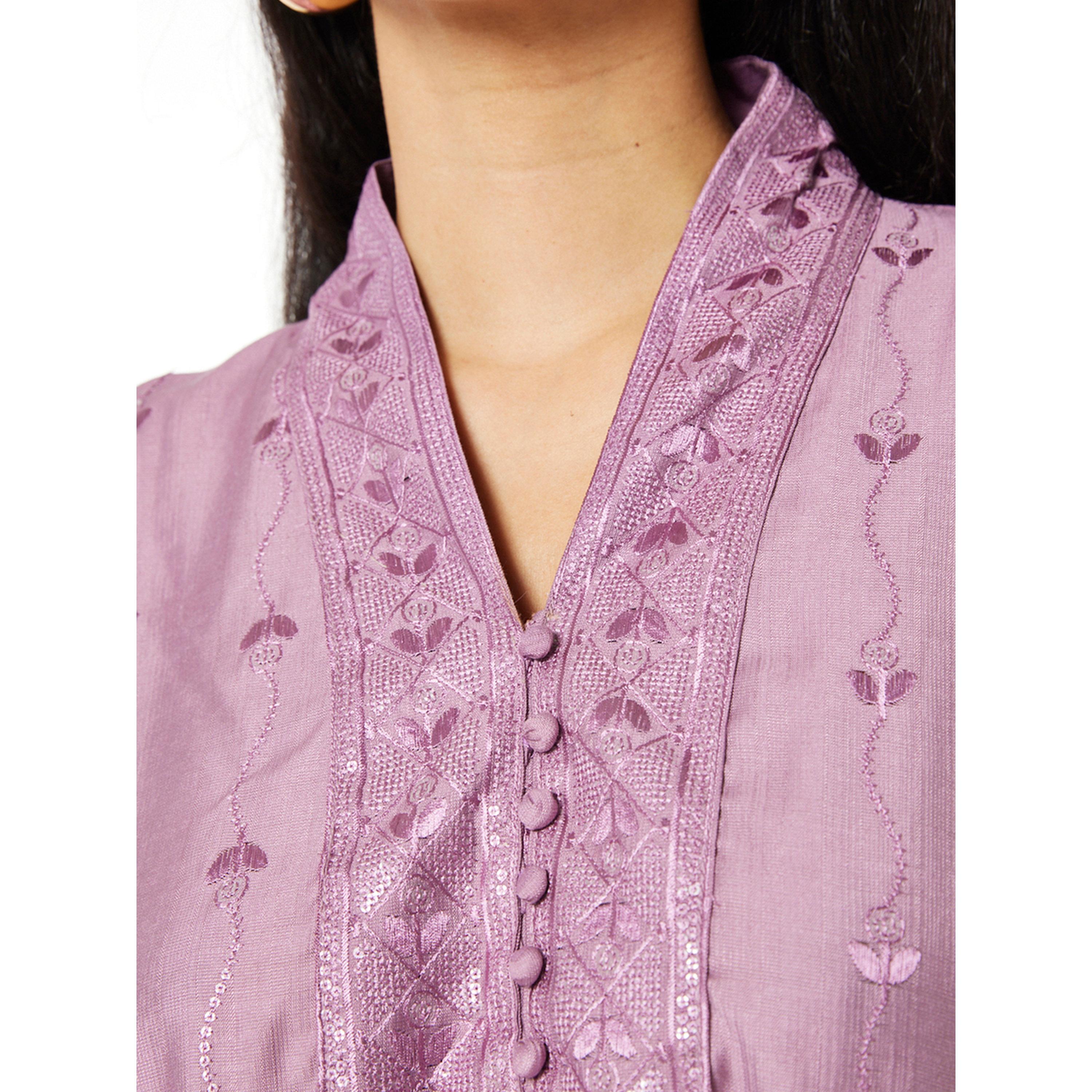 Thouq X Styli Purple A-Line Embroidered Maxi Jalabiya-women-arabicclothing-jalabiyas-image-4