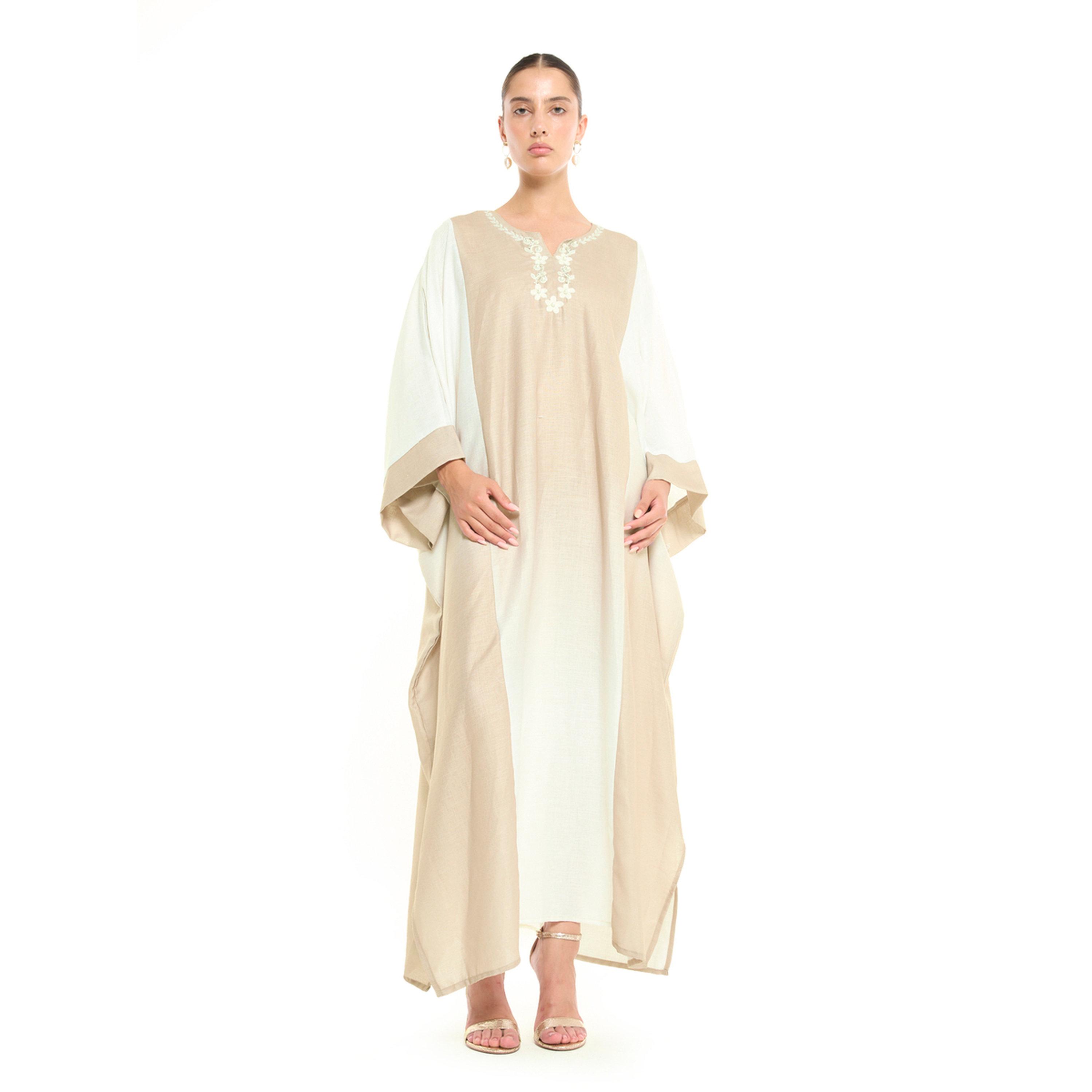 جلابية طويلة سكري بحافة واسعة وتطريز-women-arabicclothing-jalabiyas-image-1