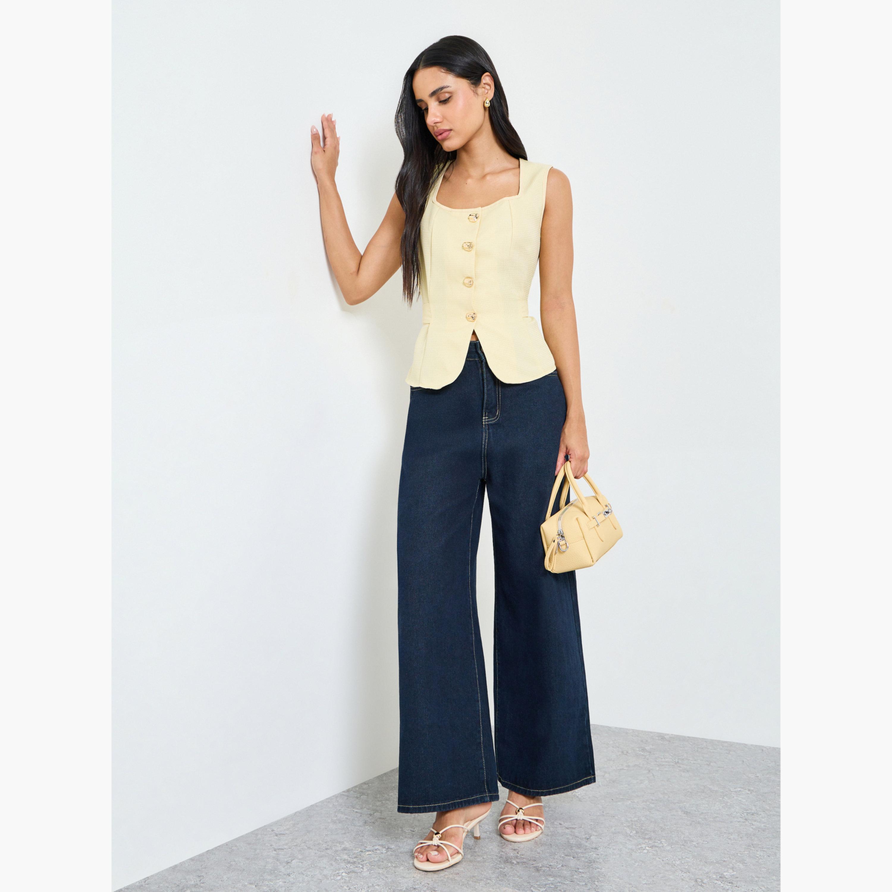 Take Two Sleeveless Yellow Blouse-women-clothing-shirtsandblouses-blouses-image-2