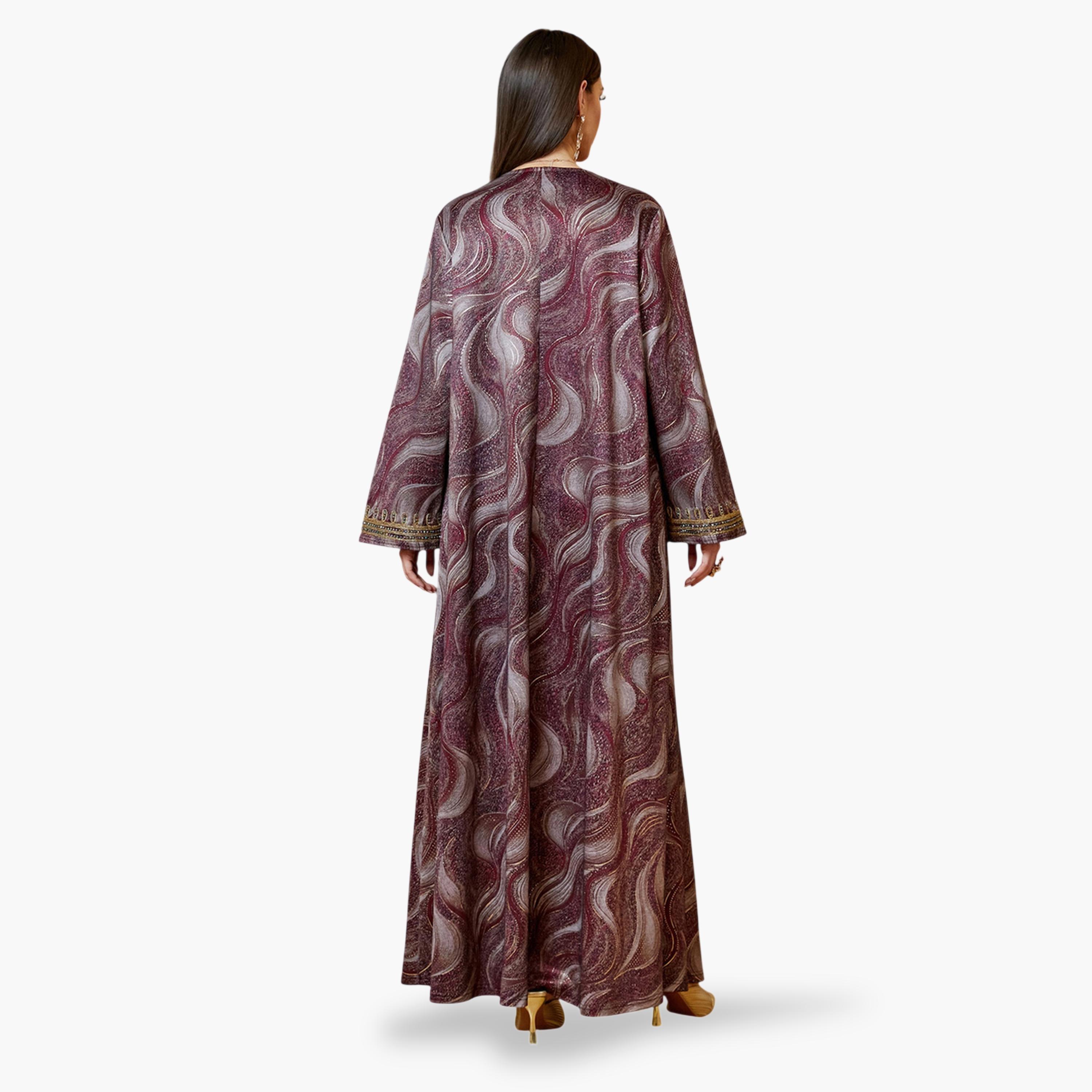 فستان جلابية طويل مطرز متعدد الألوان-women-arabicclothing-jalabiyas-image-5