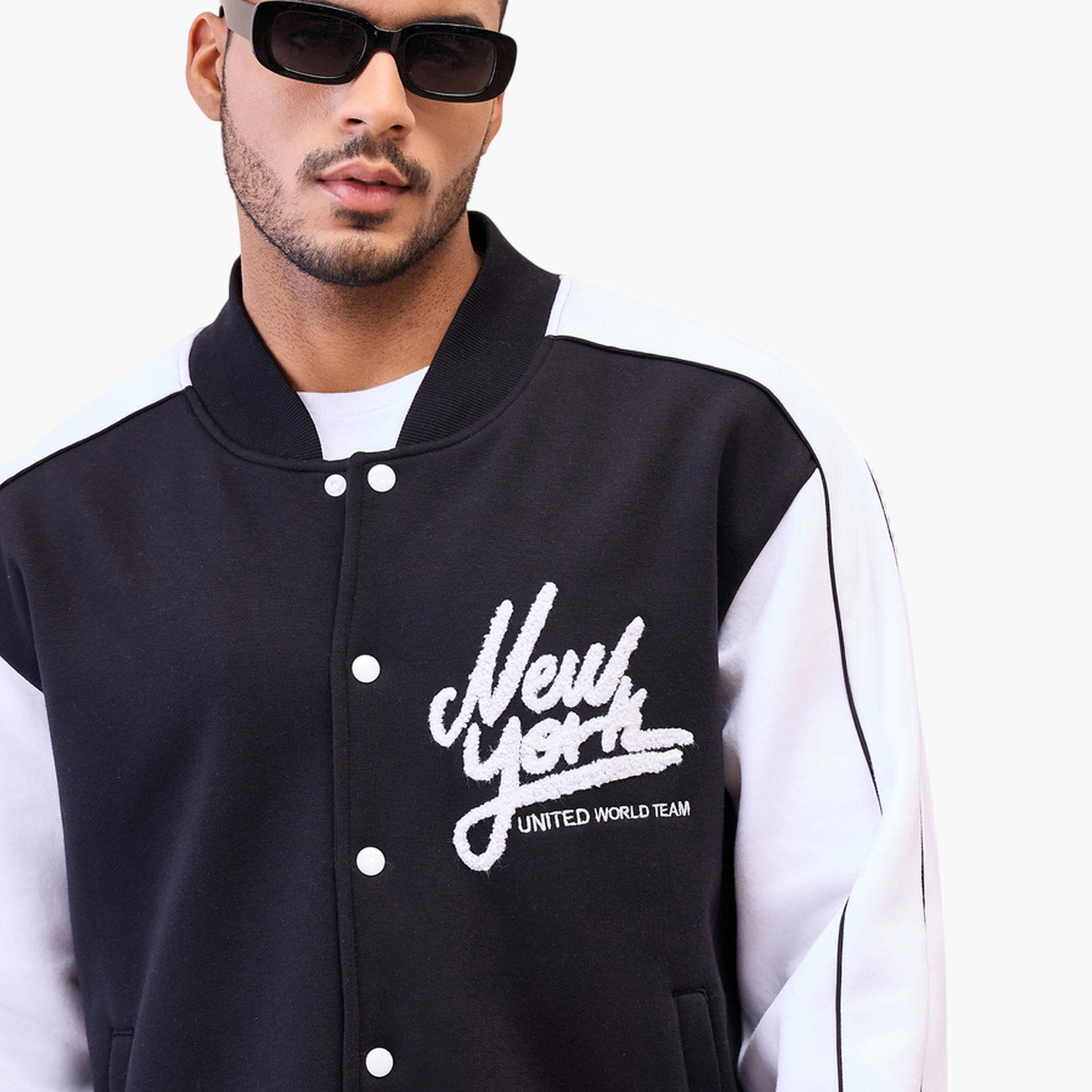جاكيت فارستي بتطريز وأزرار أسود وأبيض-men-clothing-jacketsandblazers-jackets-image-6