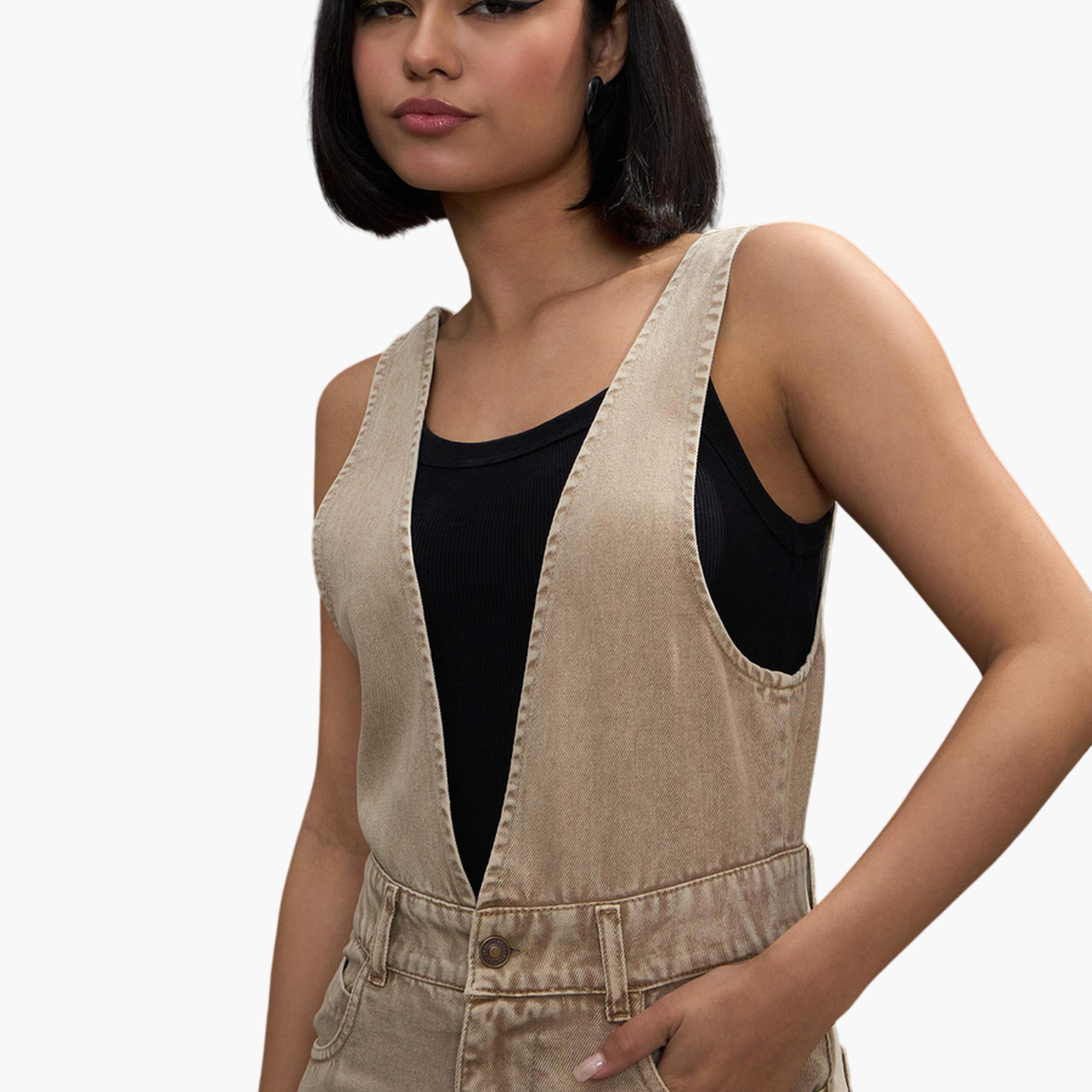 جمبسوت دنيم بأرجل واسعة باللون البيج-women-clothing-jumpsuits-image-6