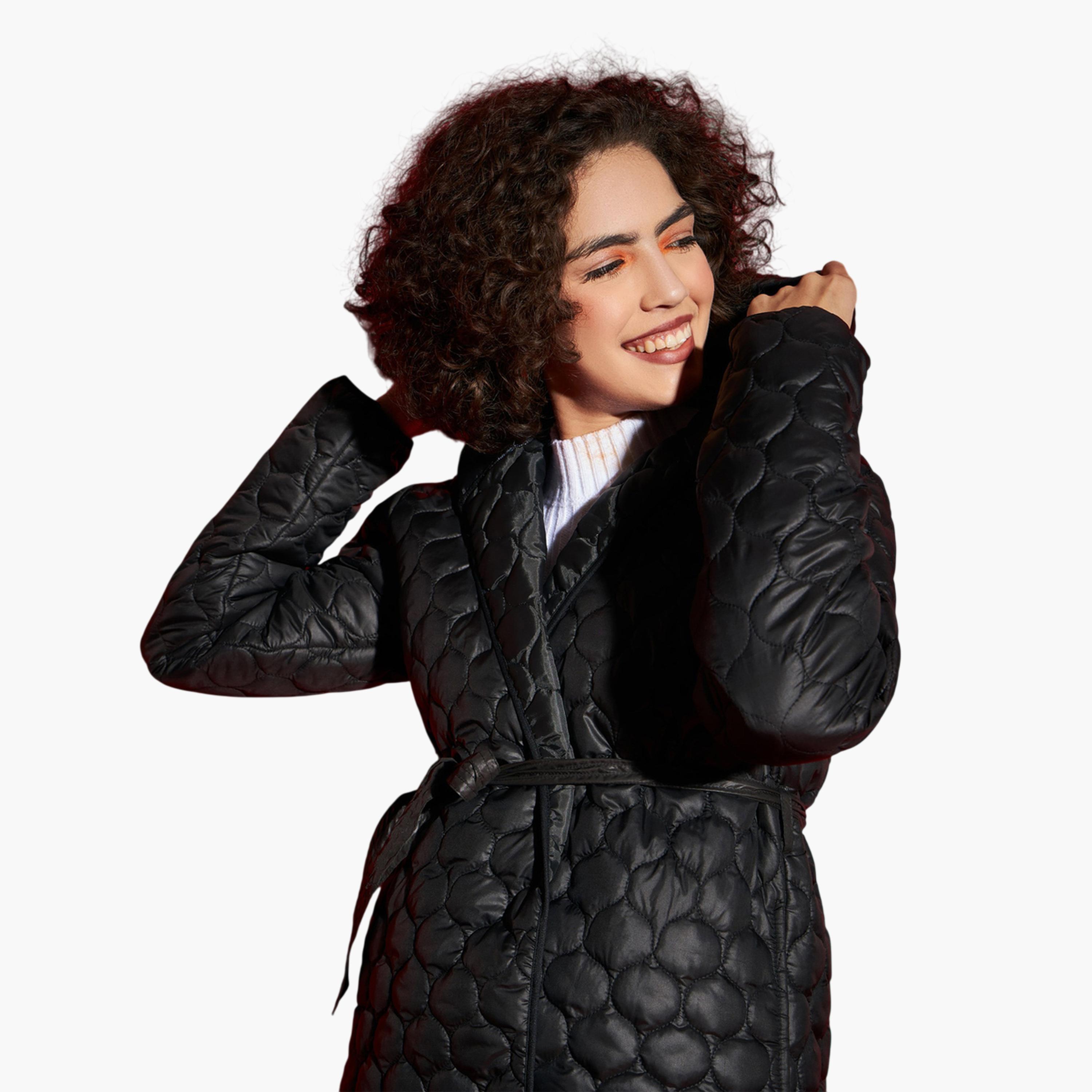ساسافراس × ستايلي - جاكيت بومبر أسود مبطن بطول الركبة-women-winterwear-coatsandjackets-jackets-image-4