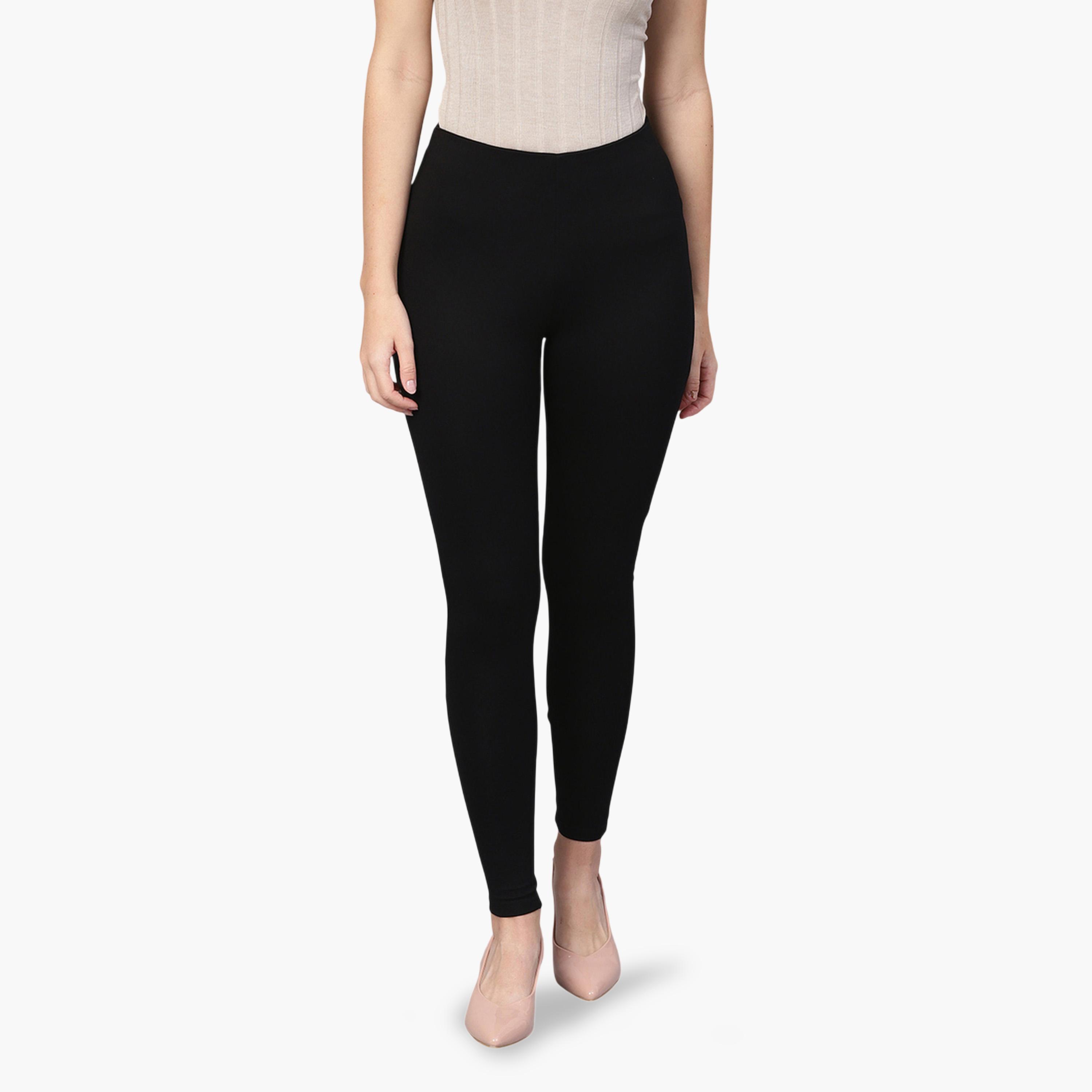 Sassafras X Styli Black Slim-Fit Jeggings-women-clothing-leggings-image-1