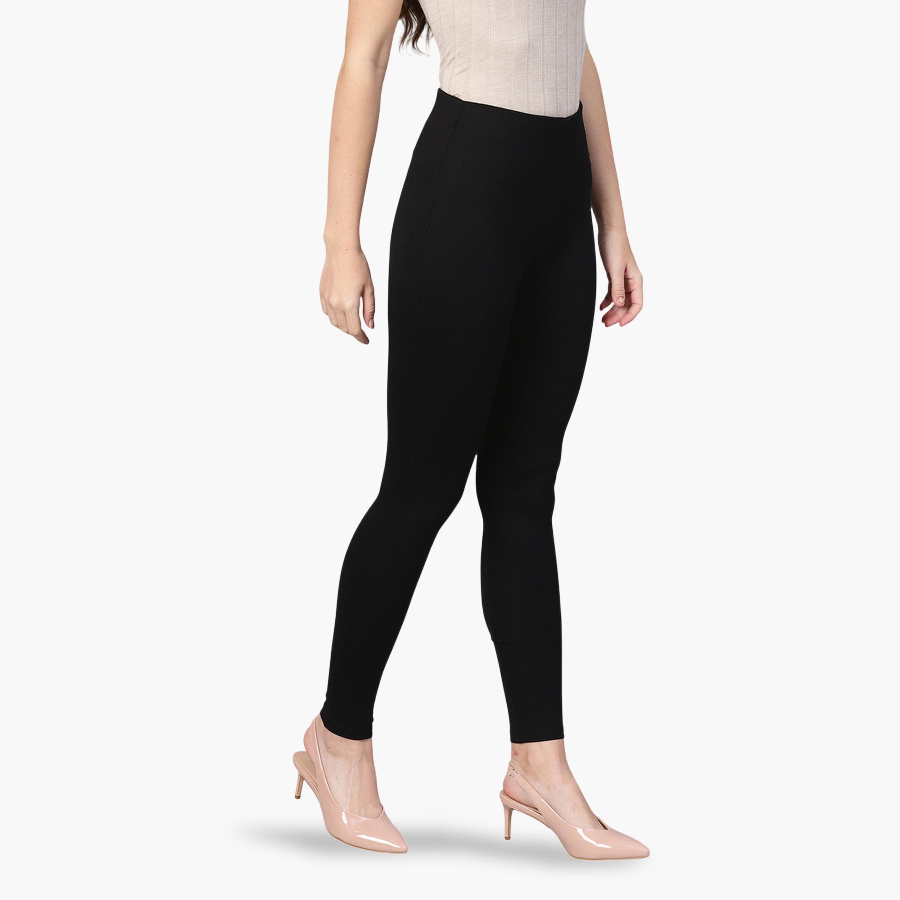Sassafras X Styli Black Slim-Fit Jeggings-women-clothing-leggings-image-4