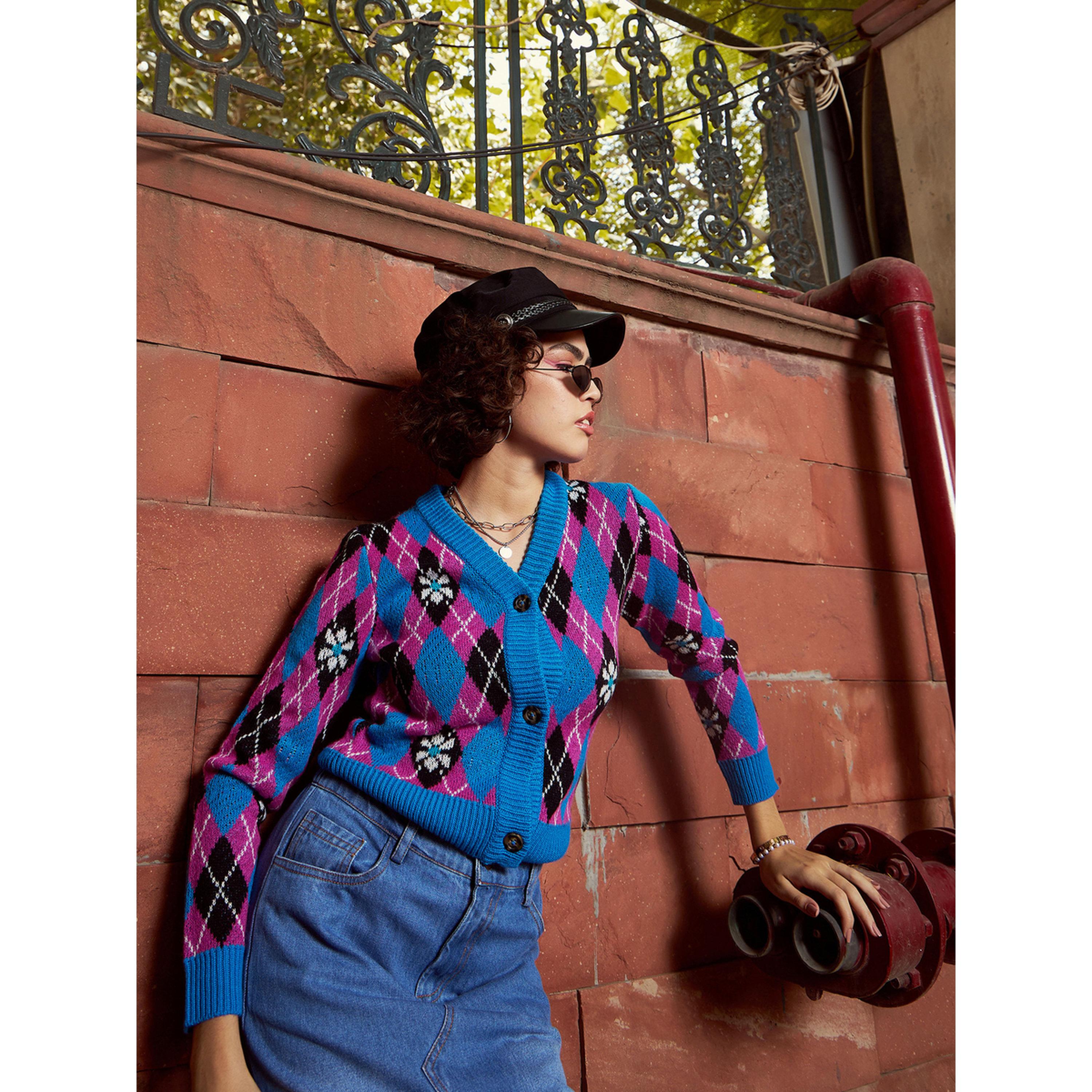 كارديجان أزرق محبوك بنمط أرجيل-women-clothing-cardigansandjumpers-cardigans-image-4