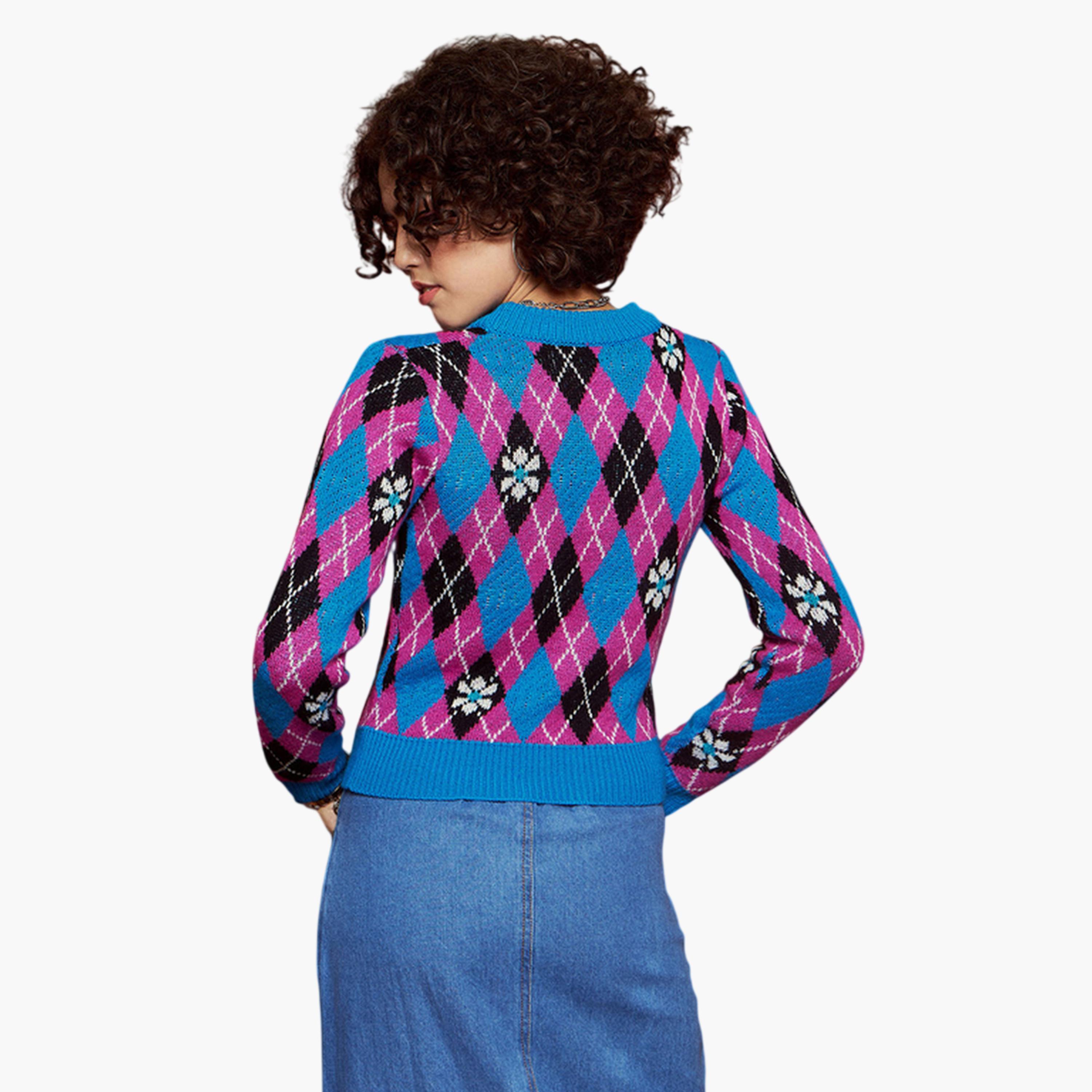 كارديجان أزرق محبوك بنمط أرجيل-women-clothing-cardigansandjumpers-cardigans-image-5