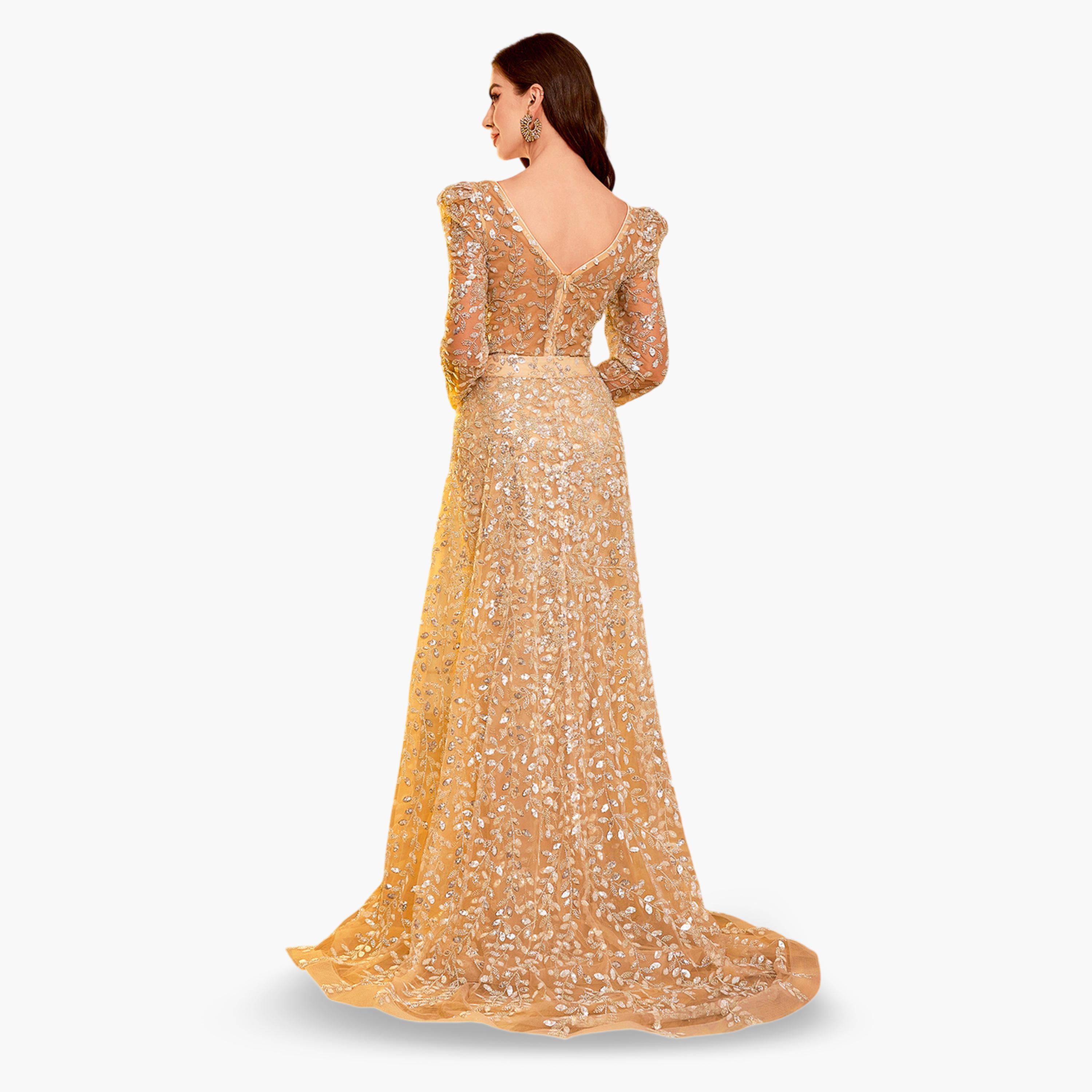فستان سهرة طويل منسدل ومزين-women-clothing-dresses-image-3