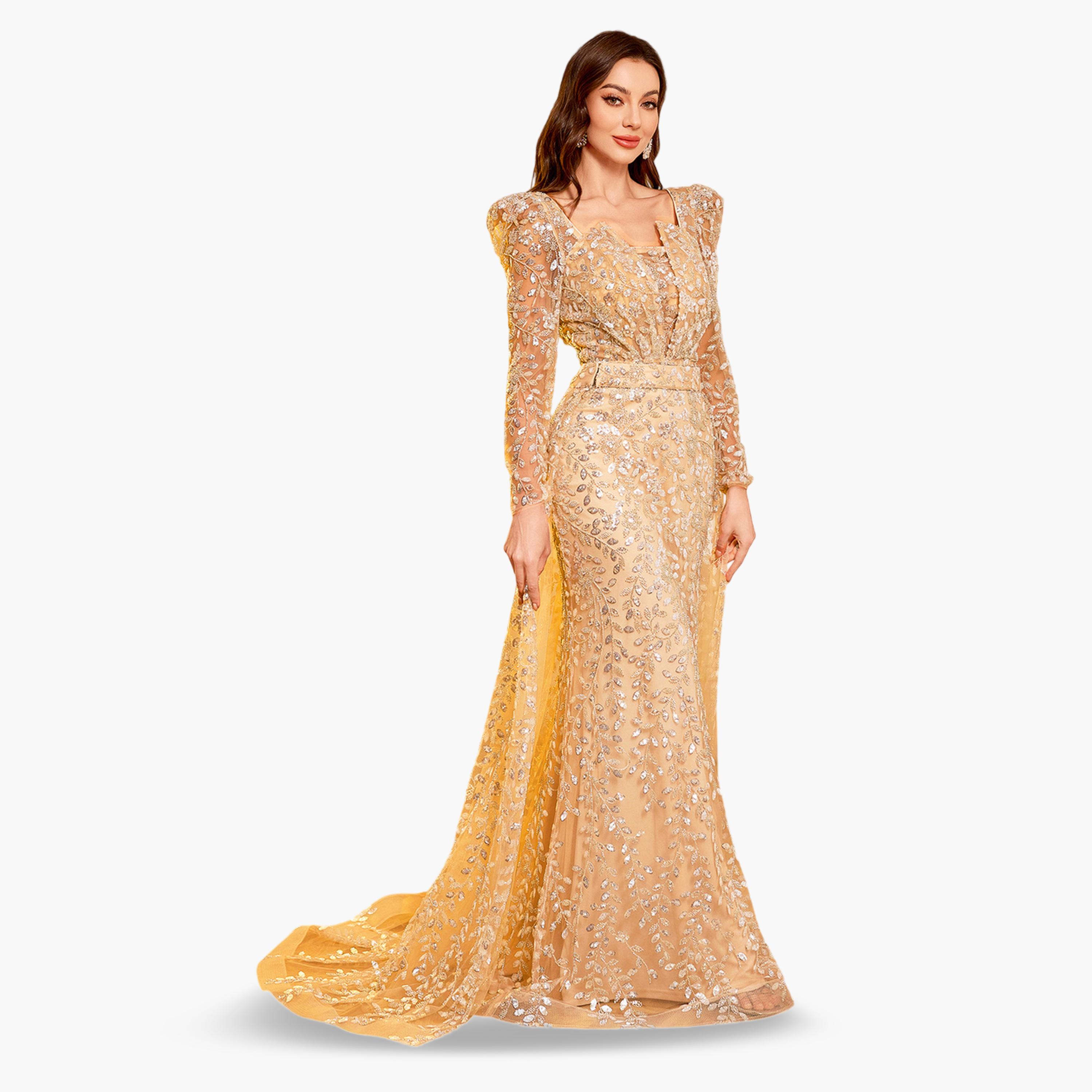 فستان سهرة طويل منسدل ومزين-women-clothing-dresses-image-4