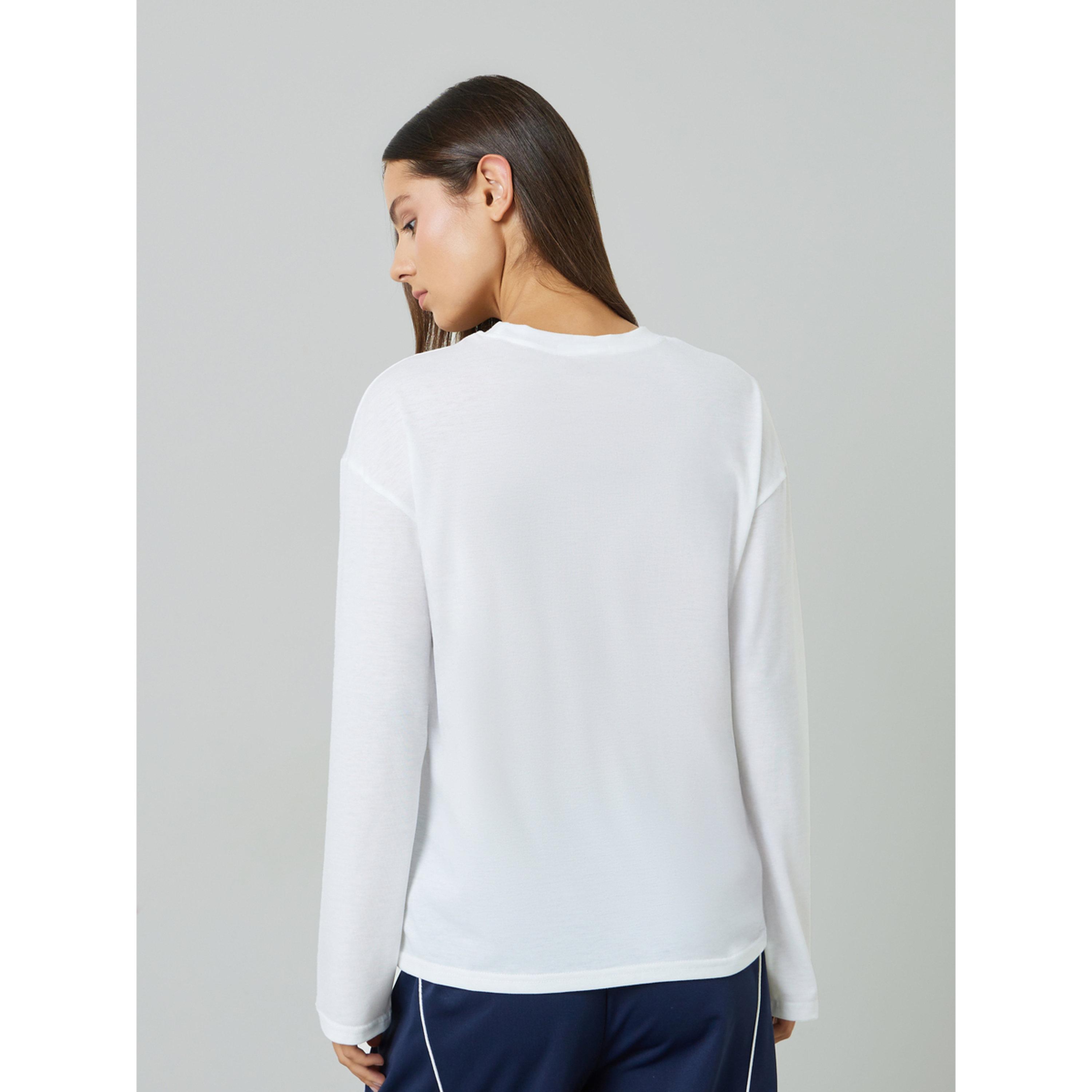 Styli White Embroidered Long Sleeves Regular Fit T-Shirt-women-clothing-tshirts-image-3